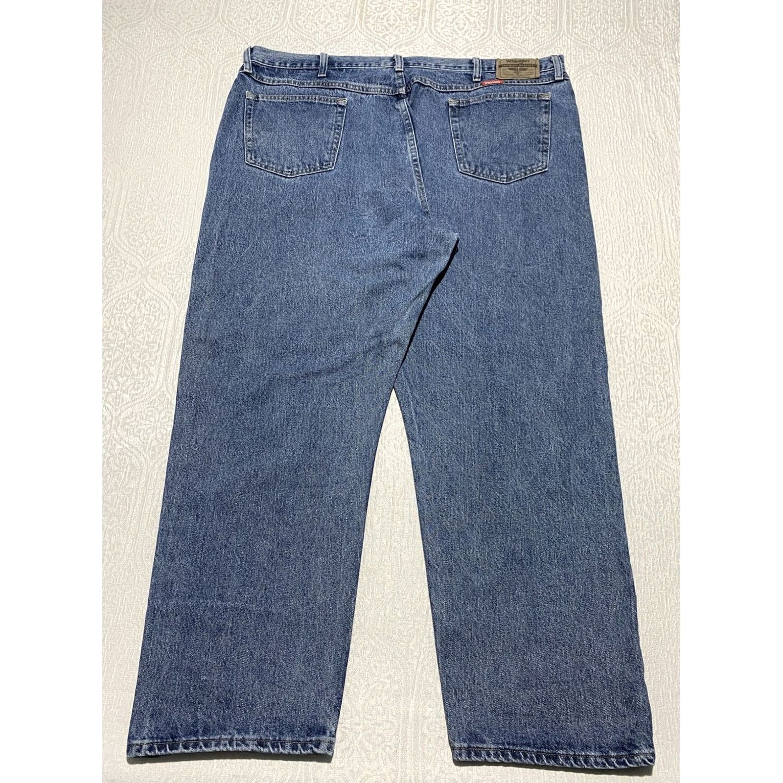 Wrangler Wrangler Jeans Mens 44x30 Blue Relaxed Fit Denim 5-Pocket Zipper Button Fly Comfort Guaranteed Mens Space9T701VR Size US 44 / EU 60 - 2 Thumbnail