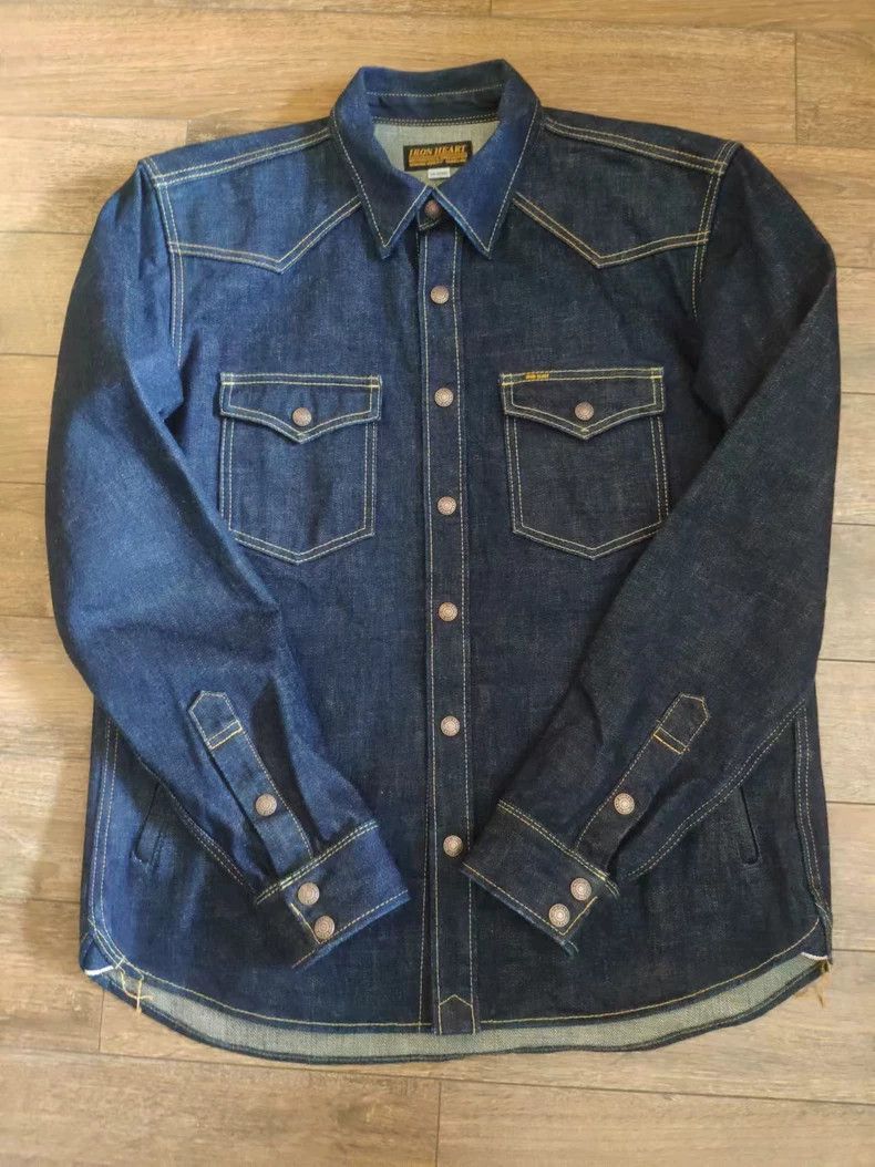 Iron Heart Iron Heart Heavy 18oz denim workwear shirt Size US XXL / EU 58 / 5 - 6 Thumbnail