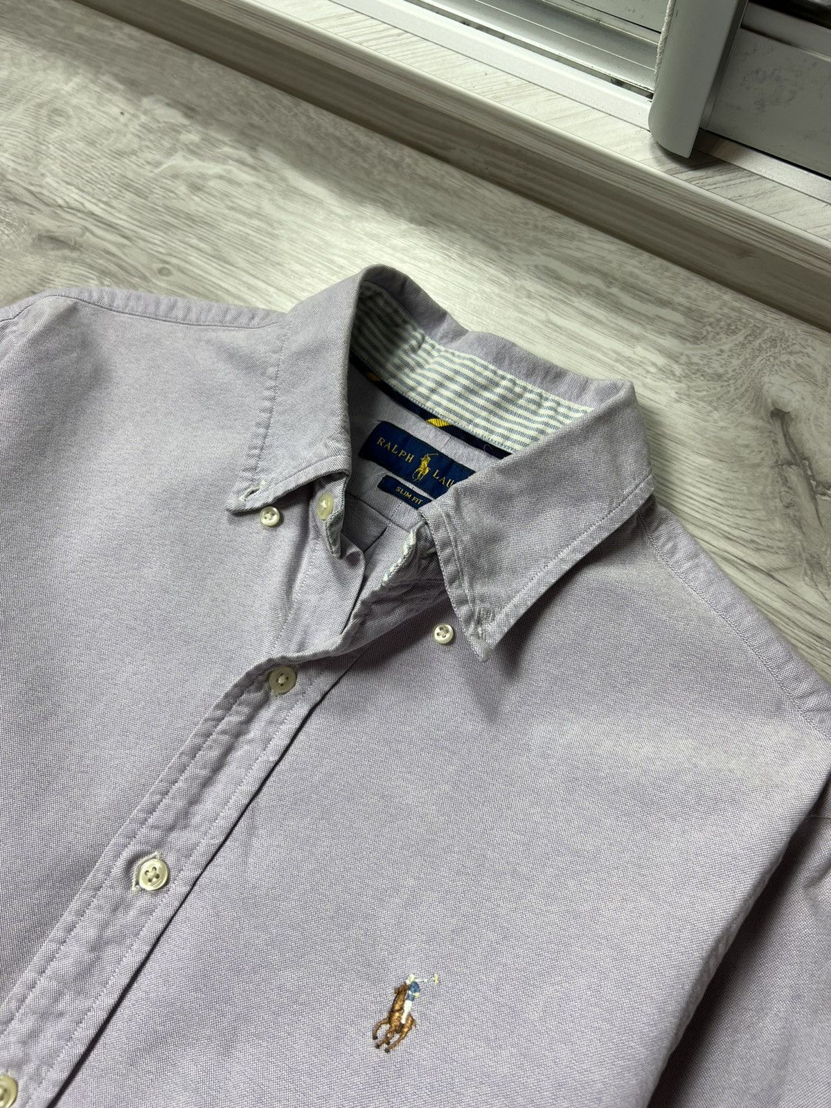 Polo Ralph Lauren Ralph Lauren Purple Button Up Long Sleeve Thick Shirt Size US M / EU 48-50 / 2 - 7 Thumbnail