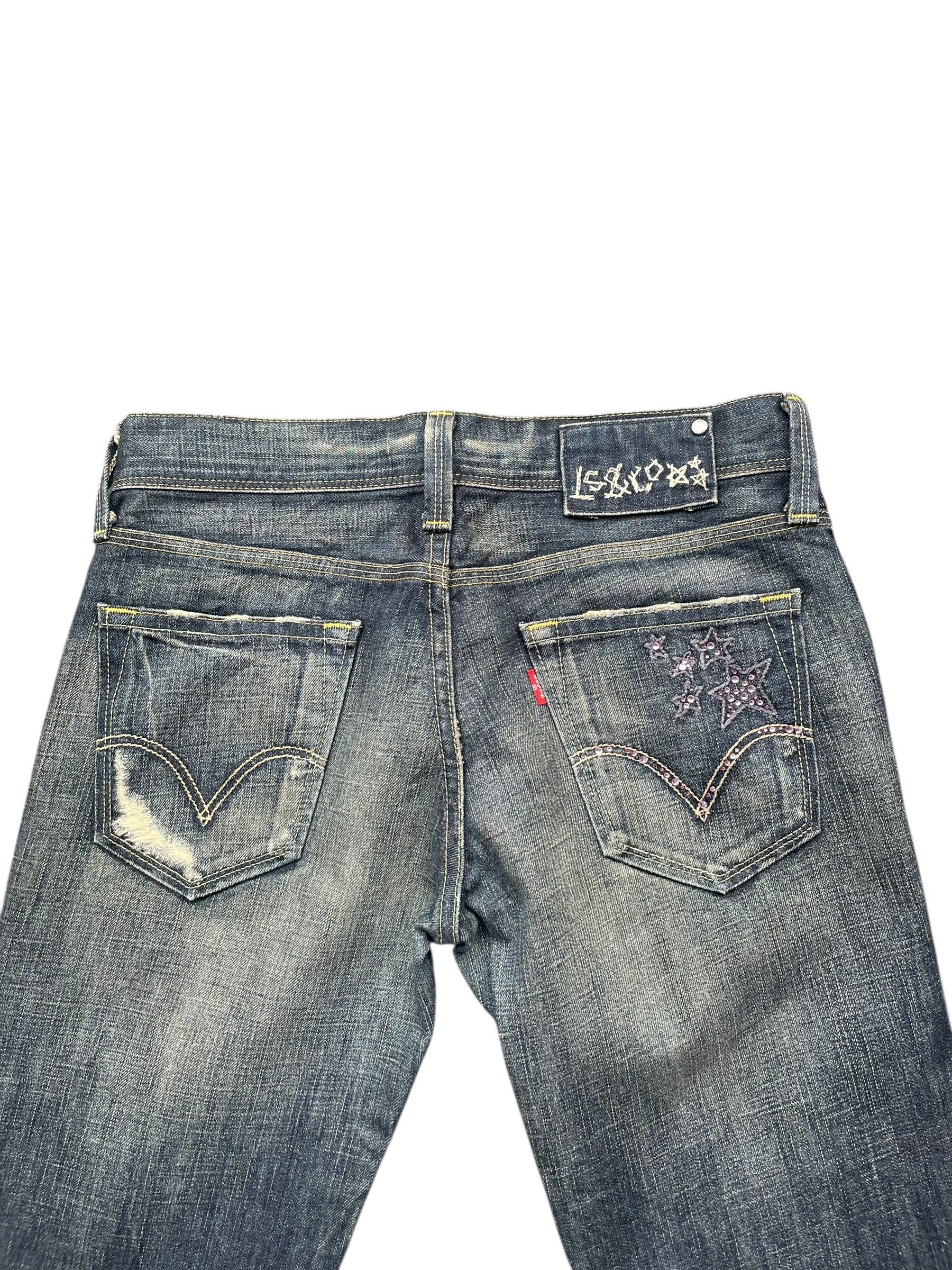 Levi's Vintage 2006 Levis 903 Lady Distresed Denim Size 31" - 6 Thumbnail