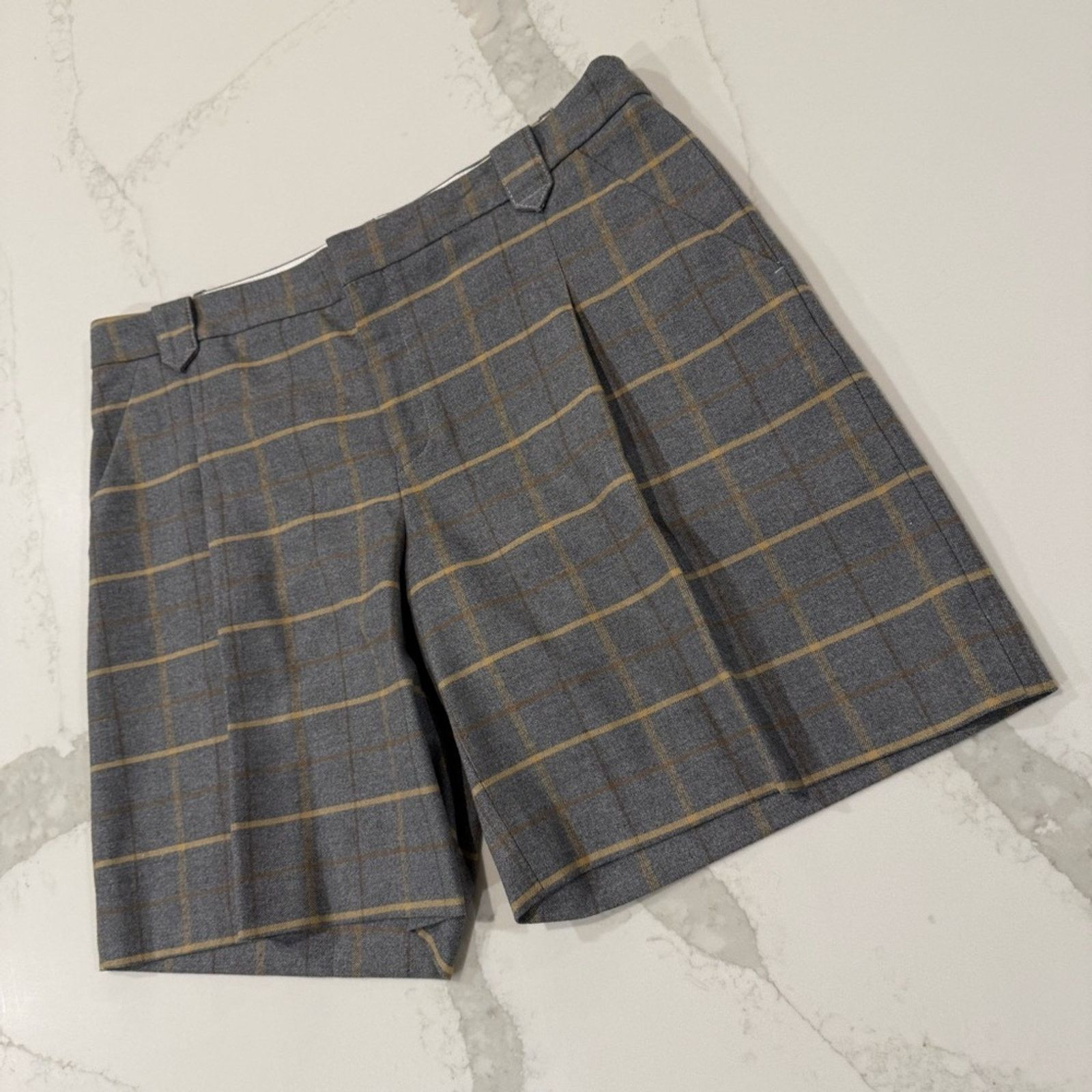 Anthropologie Anthropologie Cartonnier Plaid Pleated Shorts Womens 12 Size 34" / US 12 / IT 48 - 3 Thumbnail