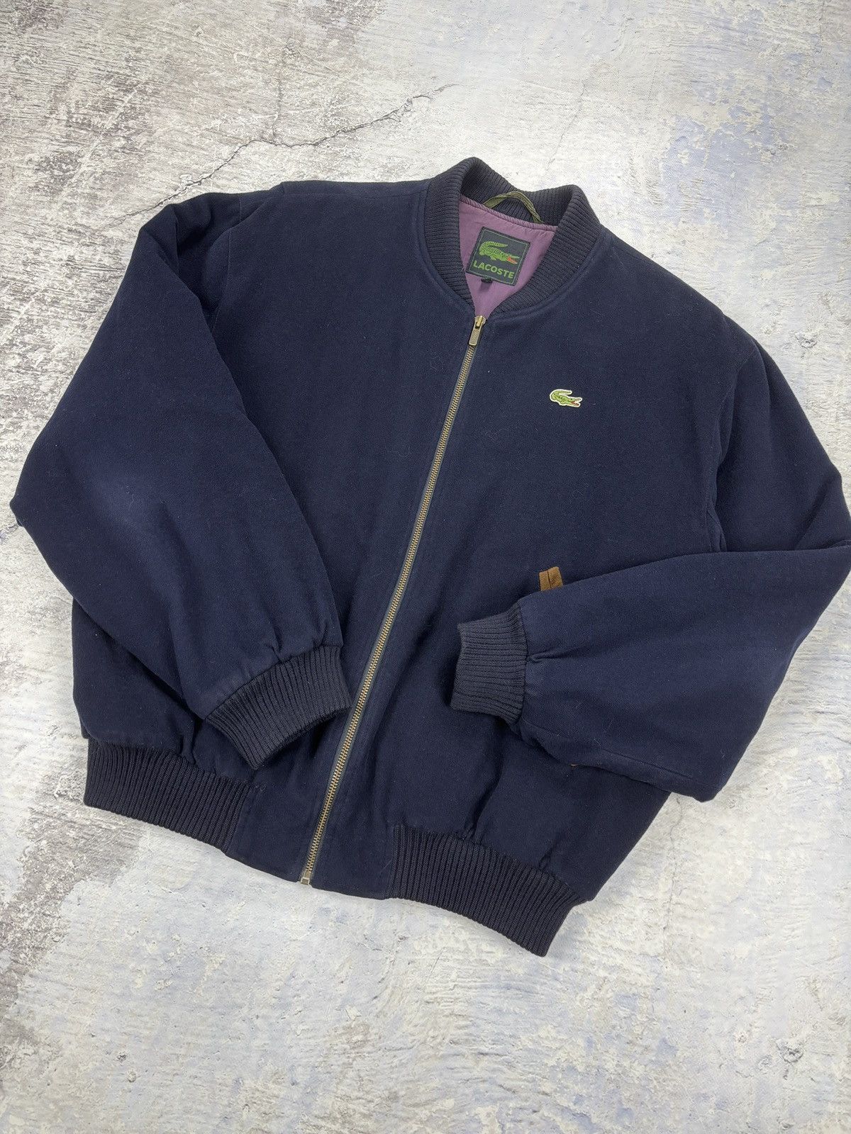 Lacoste Lacoste vintage wool jacket mens navy blue Size US L / EU 52-54 / 3 - 6 Thumbnail
