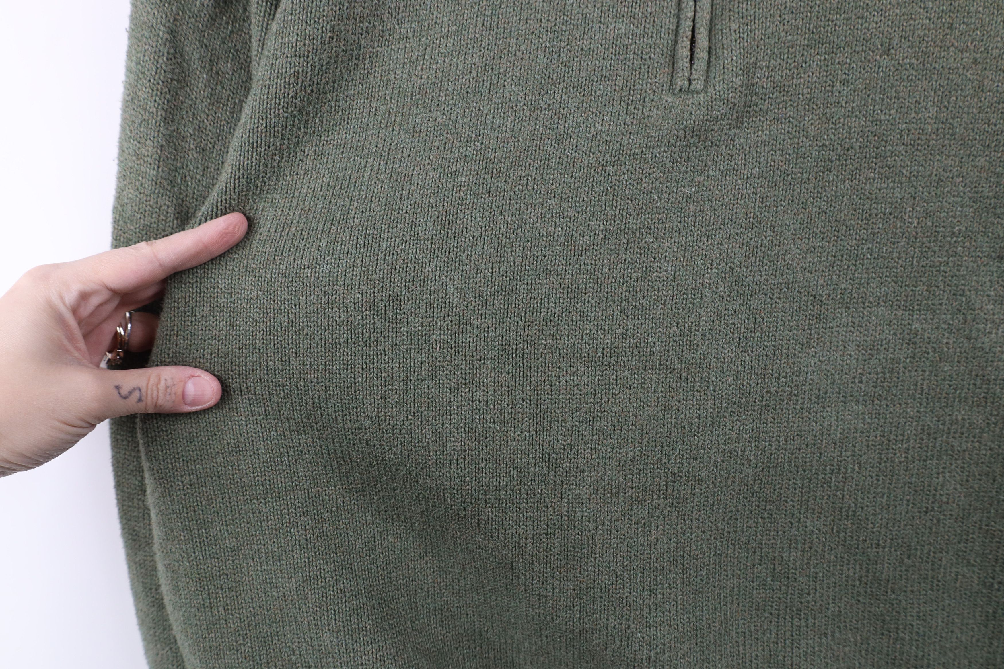 Ralph Lauren × Vintage Vintage Ralph Lauren Ribbed Knit Half Zip Pullover Sweater Size US L / EU 52-54 / 3 - 6 Thumbnail