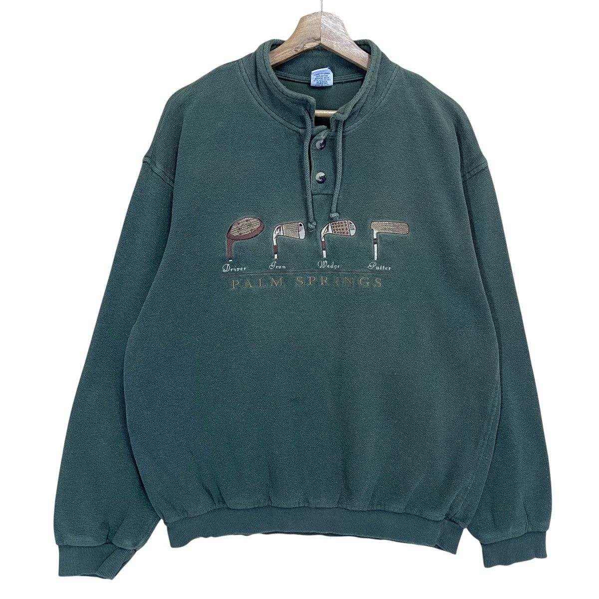 Vintage Vintage 90s Palm Spring By Crazy Shirts Crewneck Sweatshirt Size US L / EU 52-54 / 3 - 1 Thumbnail