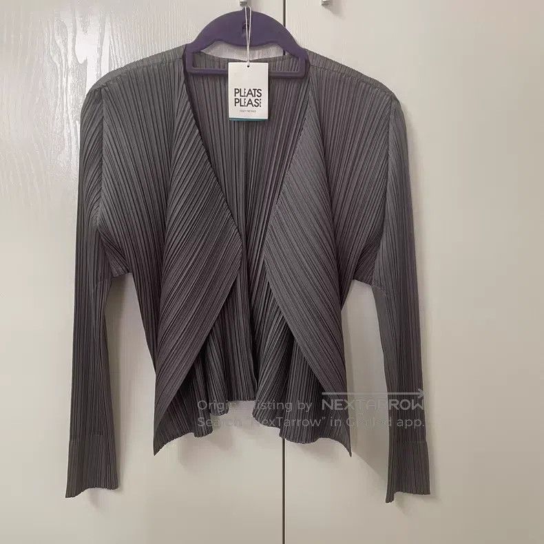 Issey Miyake Issey Miyake Gray Cardigan Size L / US 10 / IT 46 - 1 Thumbnail