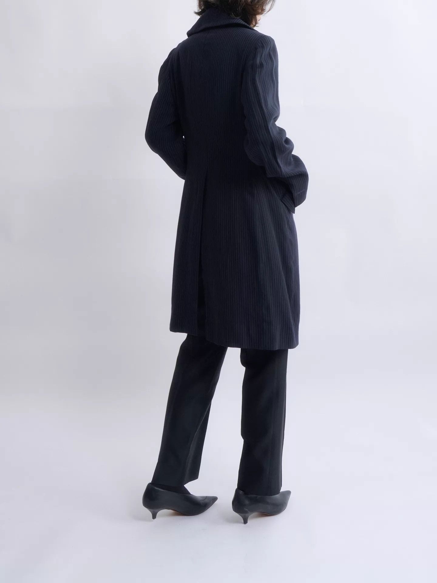 Romeo Gigli ROMEO GIGLI 1995AW Striped DB Long Coat Size M / US 6-8 / IT 42-44 - 7 Thumbnail
