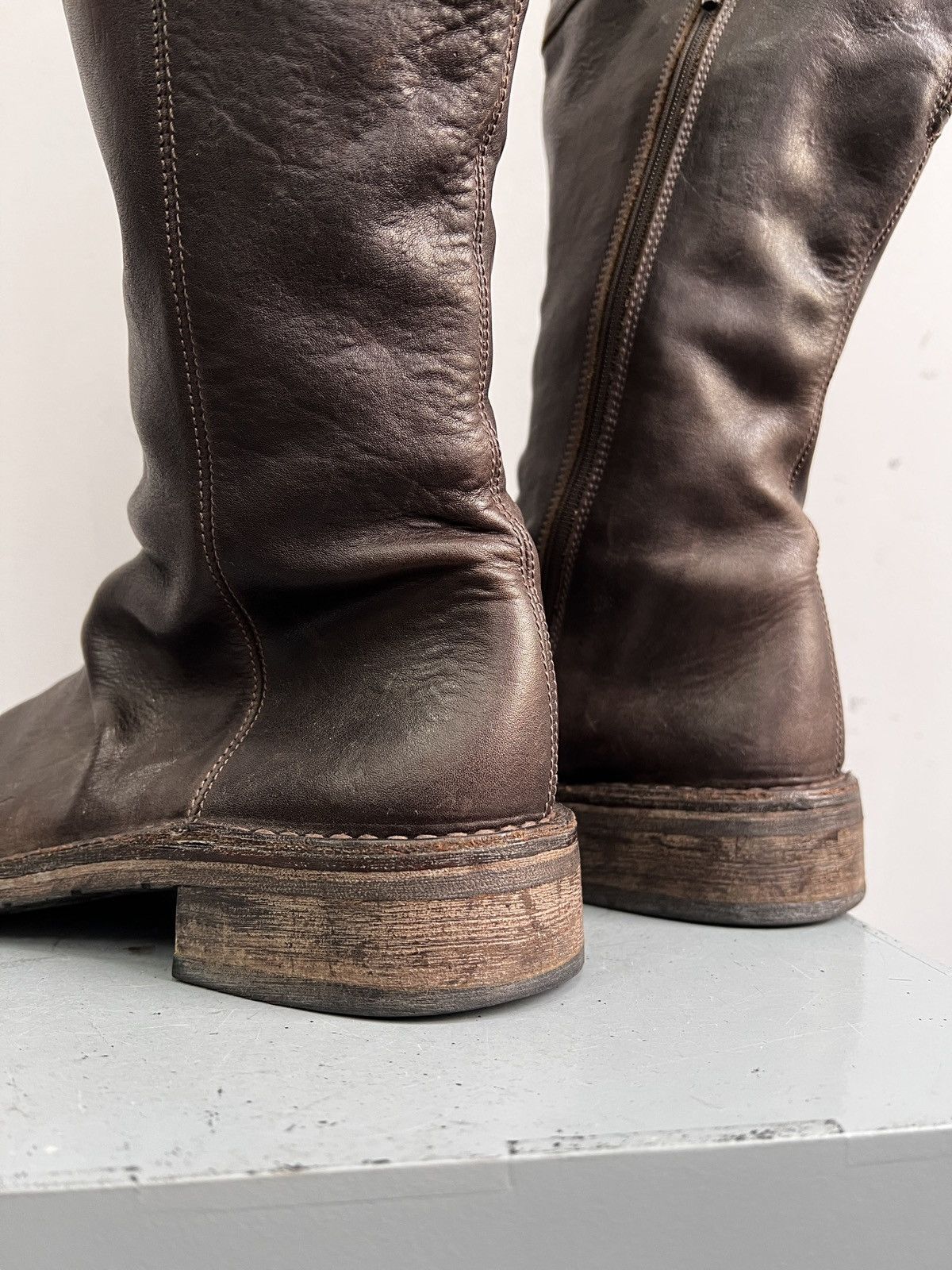 A.S.98 High long leather boots front zip Guidi style boots y2k Size US 8.5 / IT 38.5 - 8 Thumbnail