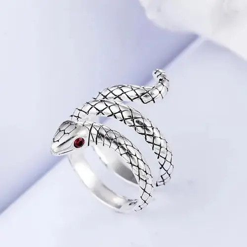Other Sterling Silver Snake Rings Size ONE SIZE - 1 Thumbnail