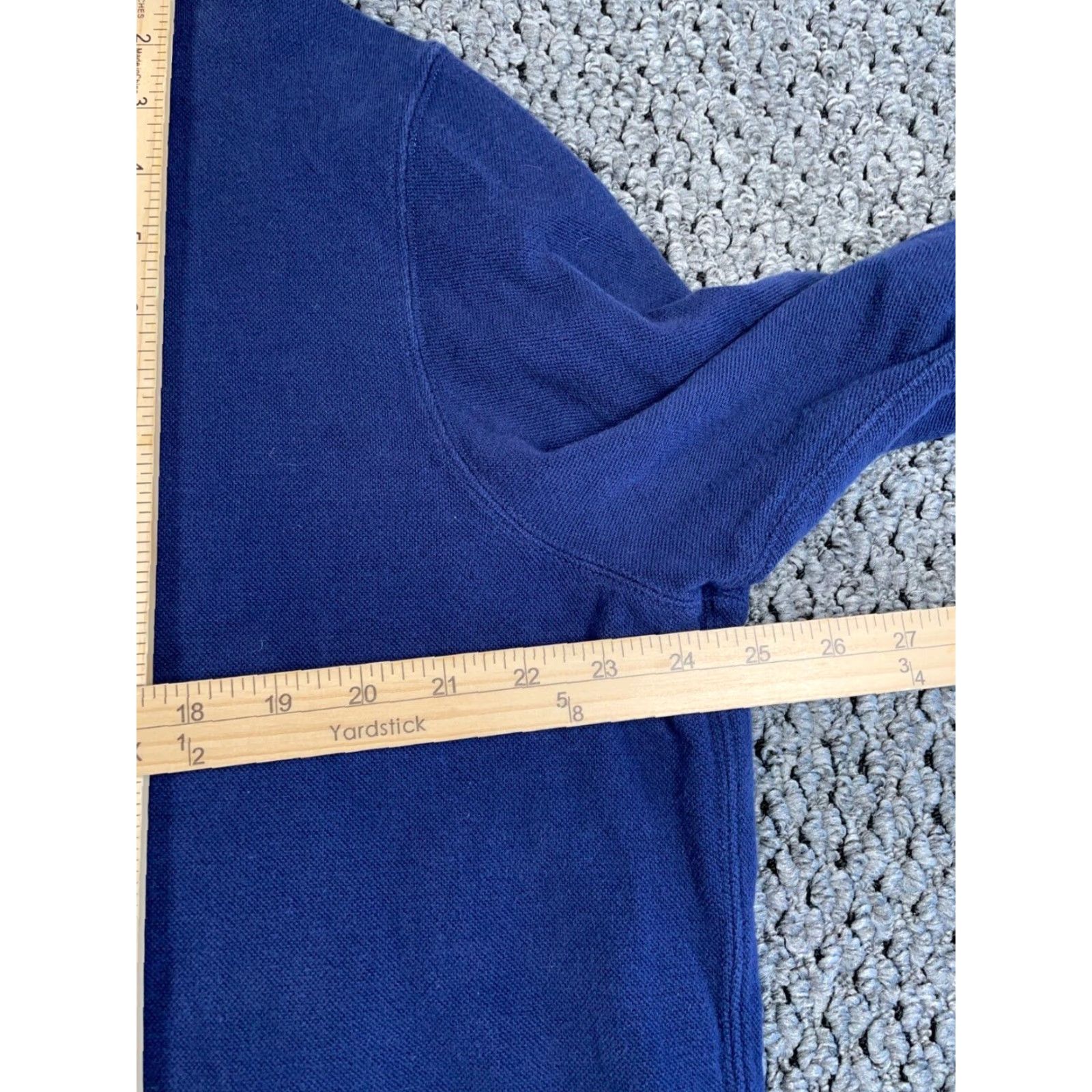 Polo Ralph Lauren Polo Ralph Lauren Hoodie Full Zip Adult XL Dark Blue Pique Cotton Embroidered Pony Heavyweight Relaxed Fit Mens 90s Retro Size US XL / EU 56 / 4 - 5 Thumbnail