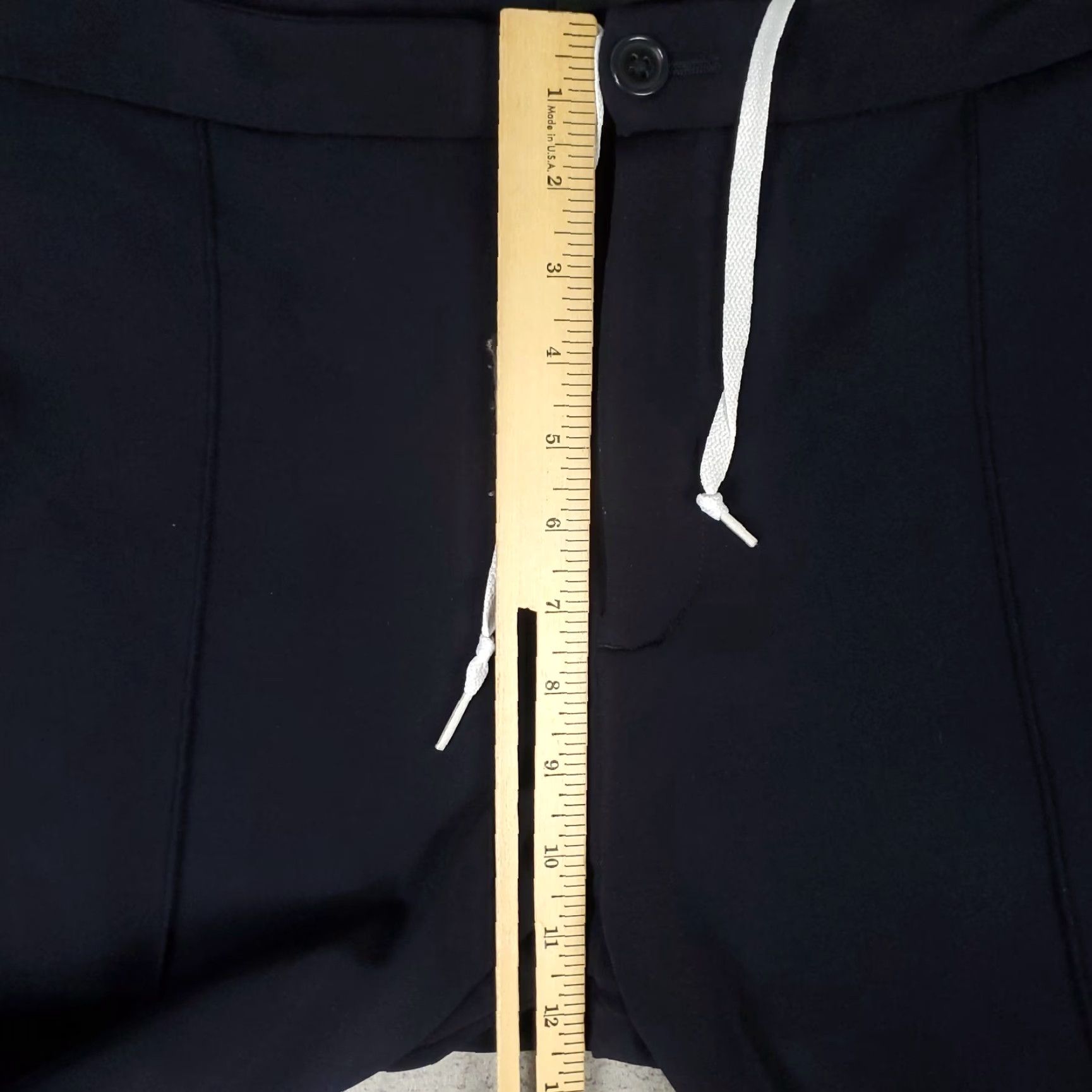 BUGATCHI BUGATCHI Pants Mens 35x29 Navy Blue Stretch Slash Pocket Tapered Chino Jogger Size US 35 - 4 Thumbnail