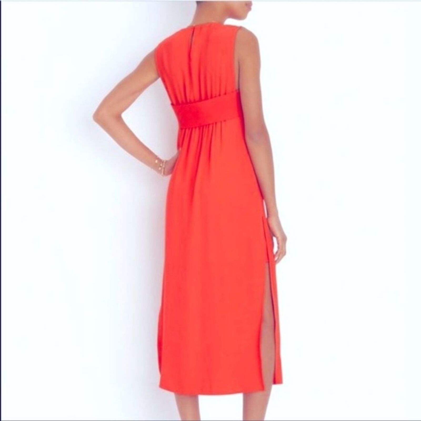 A.L.C. A.L.C. coral orange dress, sleeveless, waist bandeau, sz 0 Size XS / US 0-2 / IT 36-38 - 2 Thumbnail