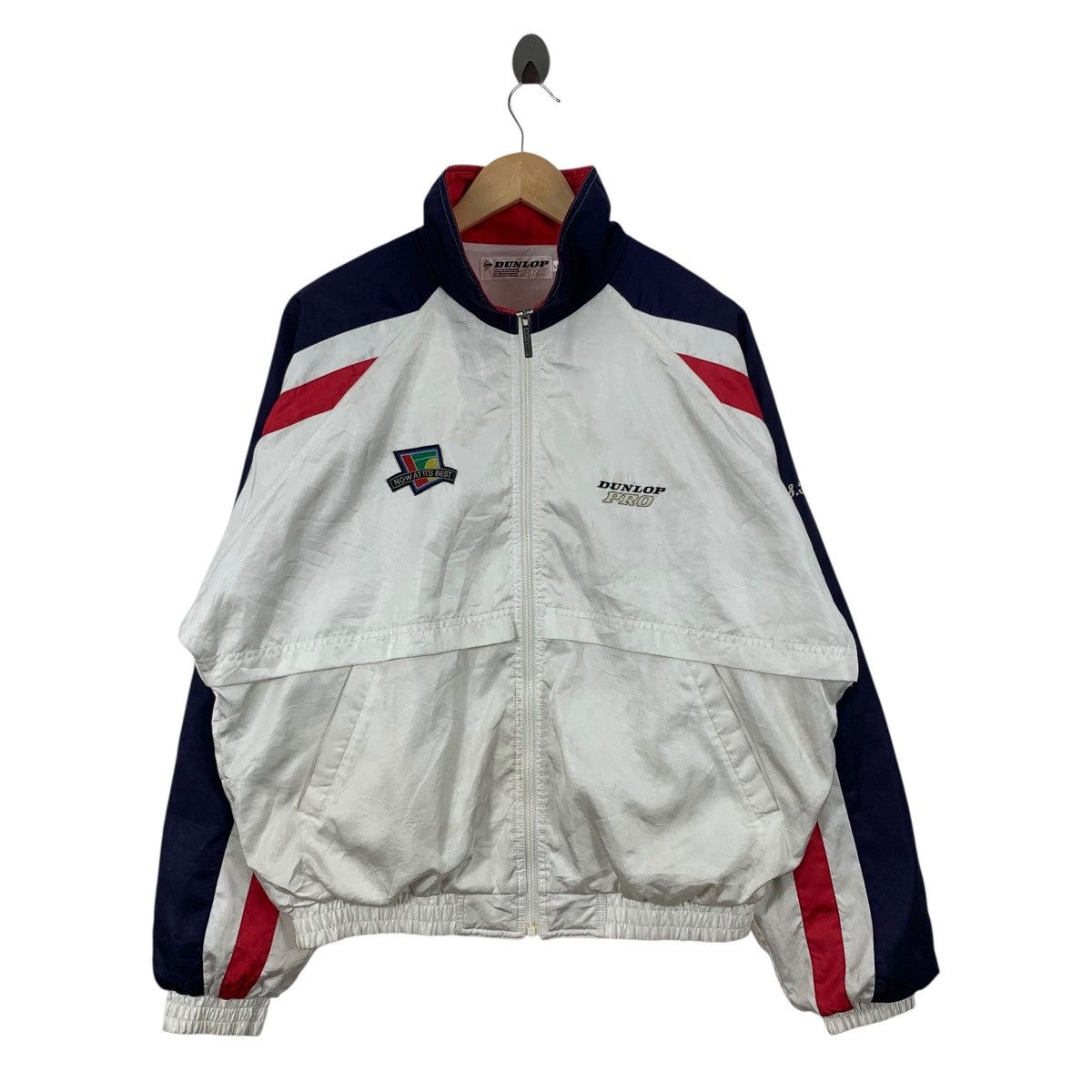 Dunlop Vintage TOYO TENNIS TEAM By Dunlop Windbreaker Light Jacket Size US L / EU 52-54 / 3 - 1 Thumbnail