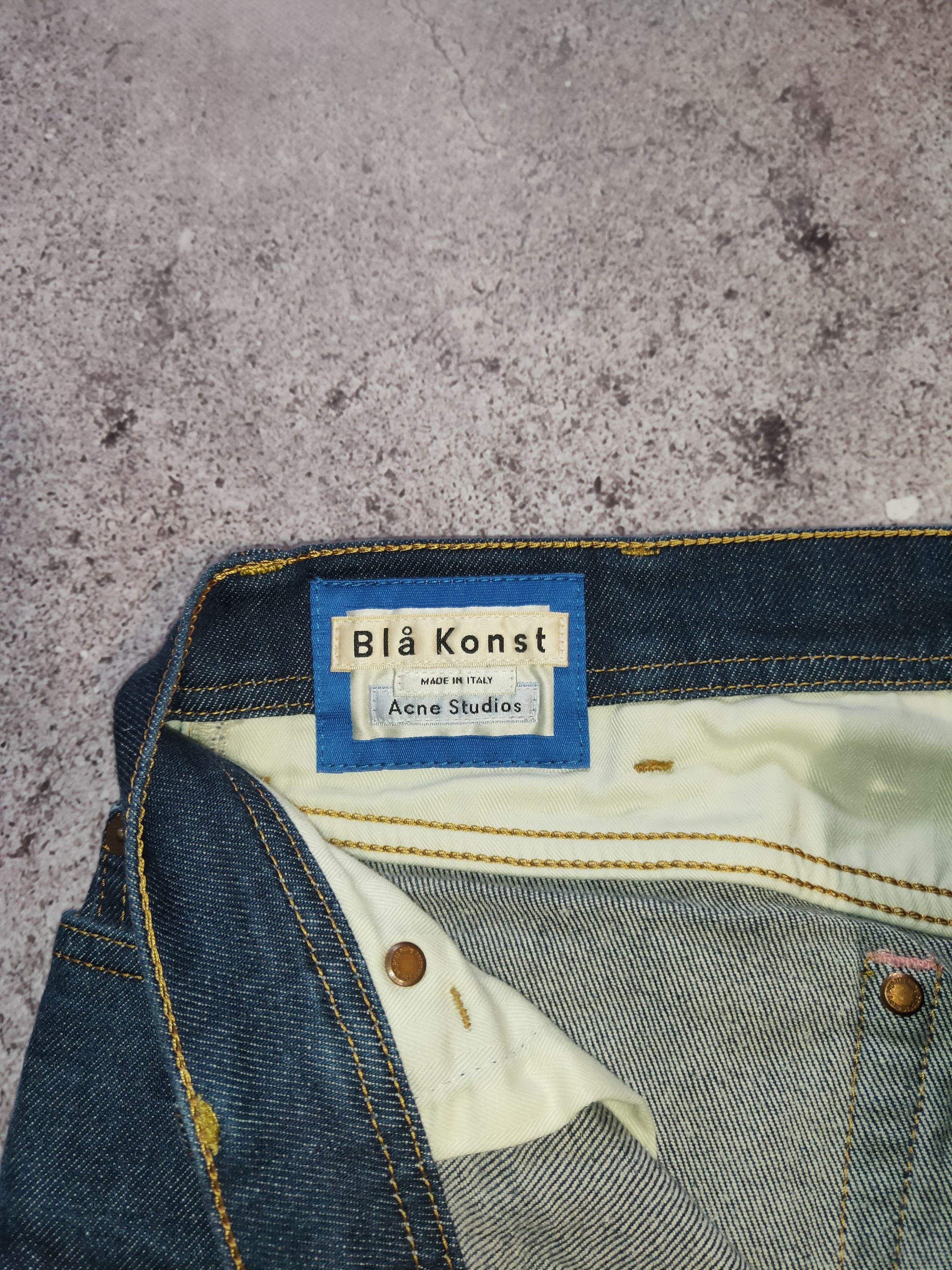 Acne Studios × Stockholm Surfboard Club Acne Studios Bla Konst Stockholm Denim Jeans North Indigo Size US 30 / EU 46 - 4 Thumbnail