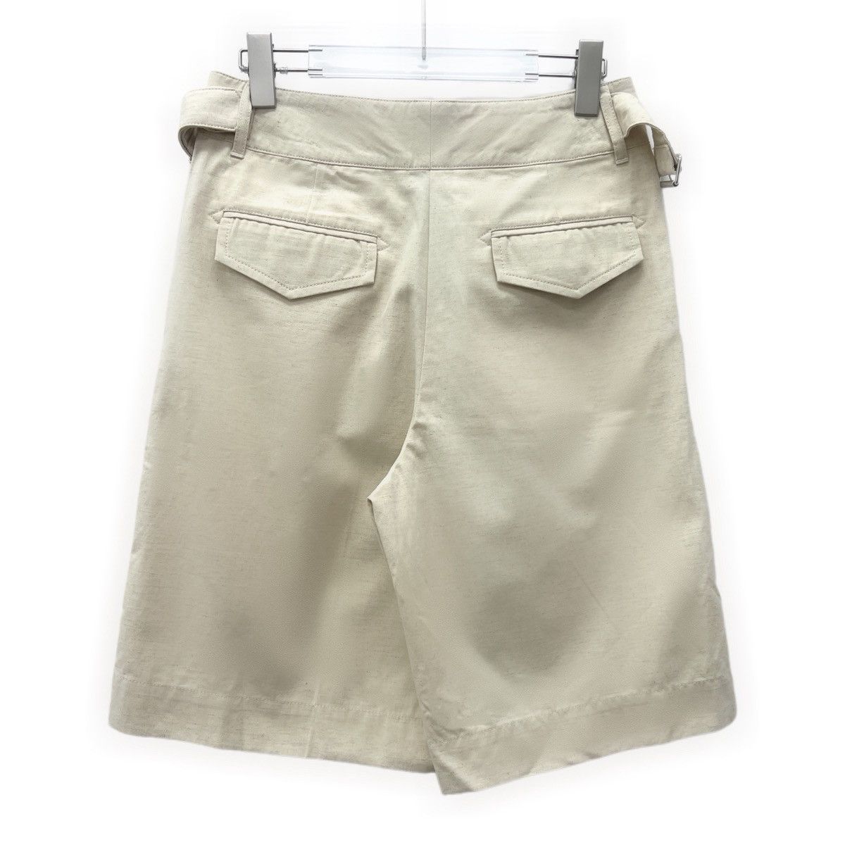 Acne Studios Acne Studios Beige Linen Casual Five-point Pants K26WX Size 24" / US 00 / IT 34 - 2 Thumbnail