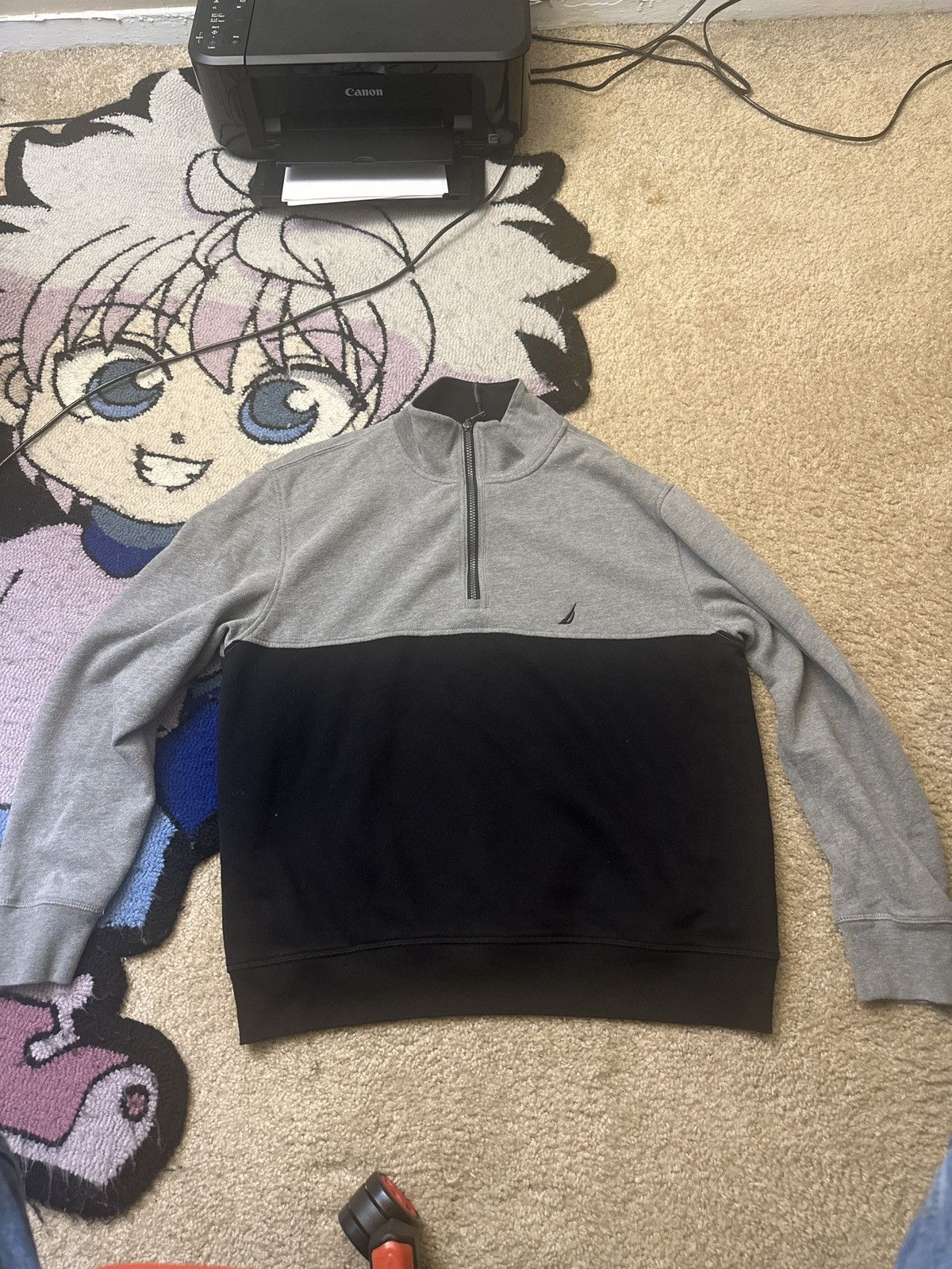 Nautica Nautica grey quarter zip Size US L / EU 52-54 / 3 - 1 Thumbnail