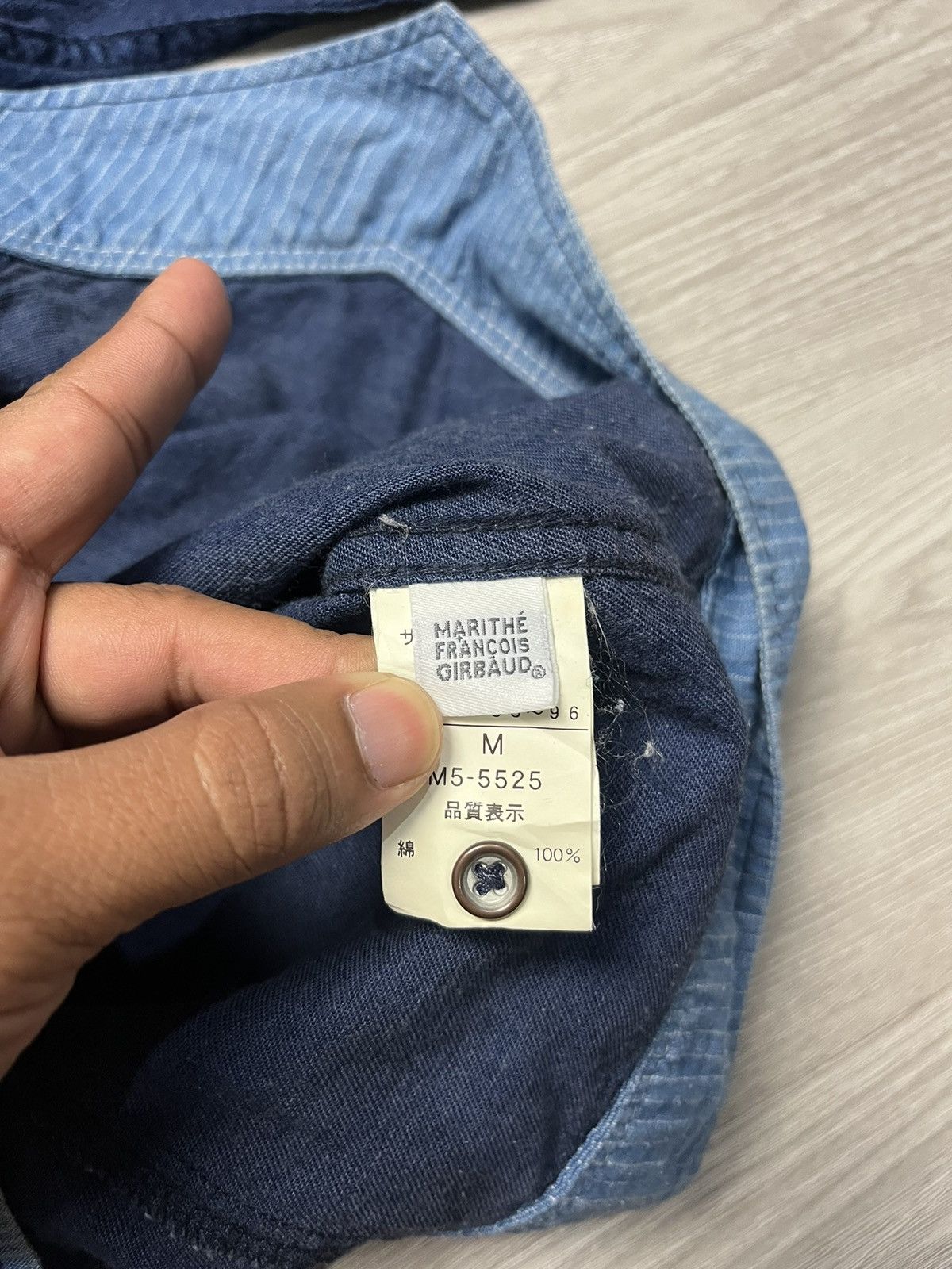 Marithe + Francois Girbaud MARITHE FRANCOIS GIRBAUD Denim Shirt Button up longsleeve Size US M / EU 48-50 / 2 - 7 Thumbnail