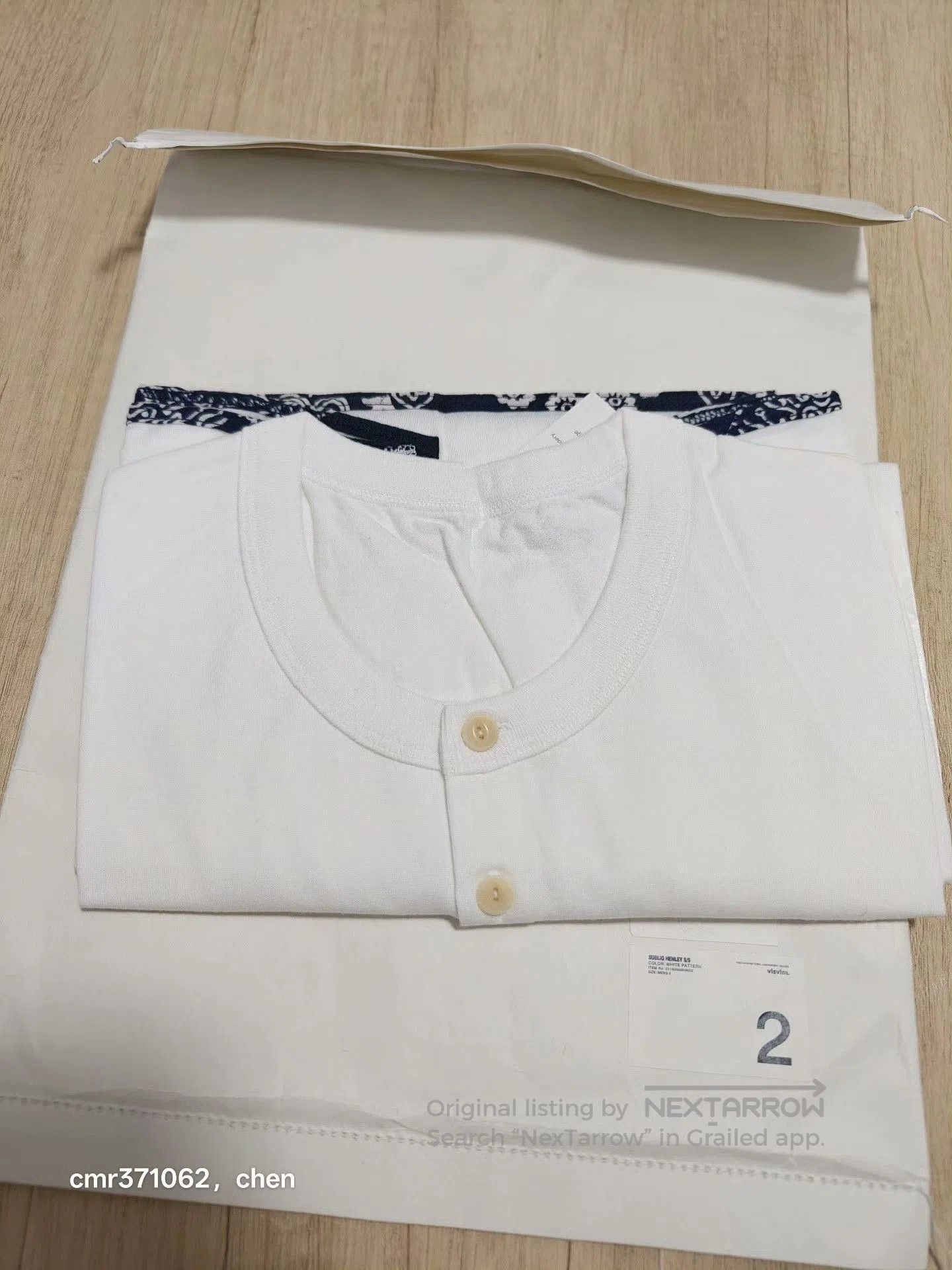 Visvim visvim 18ss Spot Sublig Henley S/S. Size US M / EU 48-50 / 2 - 7 Thumbnail