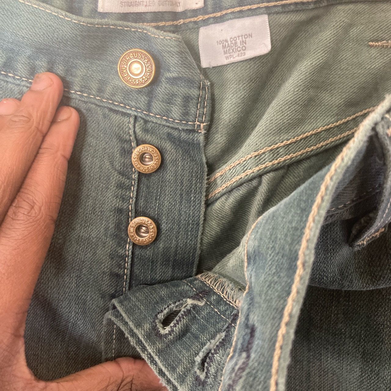 Tornado Mart Distressed Moto Flares Size US 38 / EU 54 - 8 Thumbnail