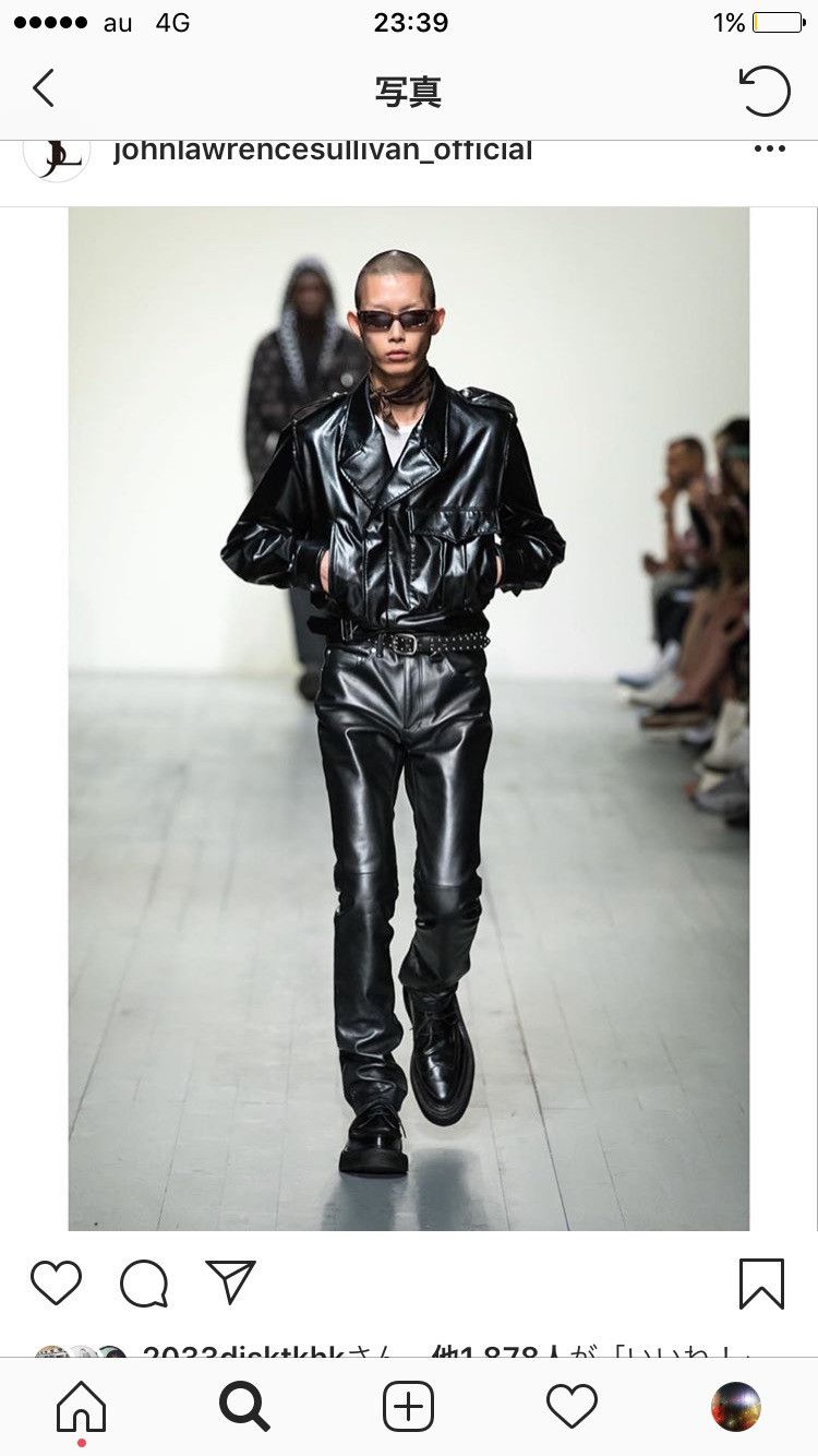 パンツ JHON LAWRENCE SULLIVAN VERGAN LEATHE JOHN LAWRENCE SULLIVAN John Lawrence Sullivan 19SS Rare