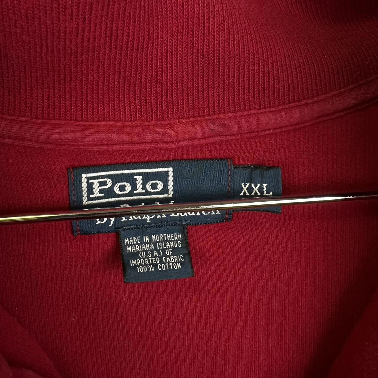 Polo Ralph Lauren Polo Ralph Lauren 1/4 Zip Pullover - Vintage Red Size US XXL / EU 58 / 5 - 5 Thumbnail