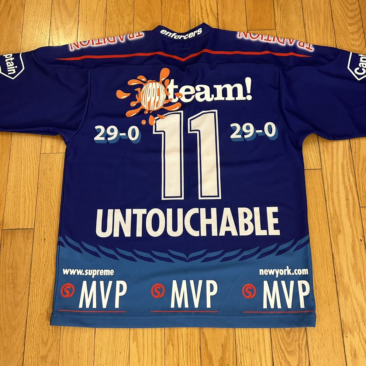 Supreme Supreme Eagle Hockey Shirt Blue Medium Size US M / EU 48-50 / 2 - 6 Thumbnail