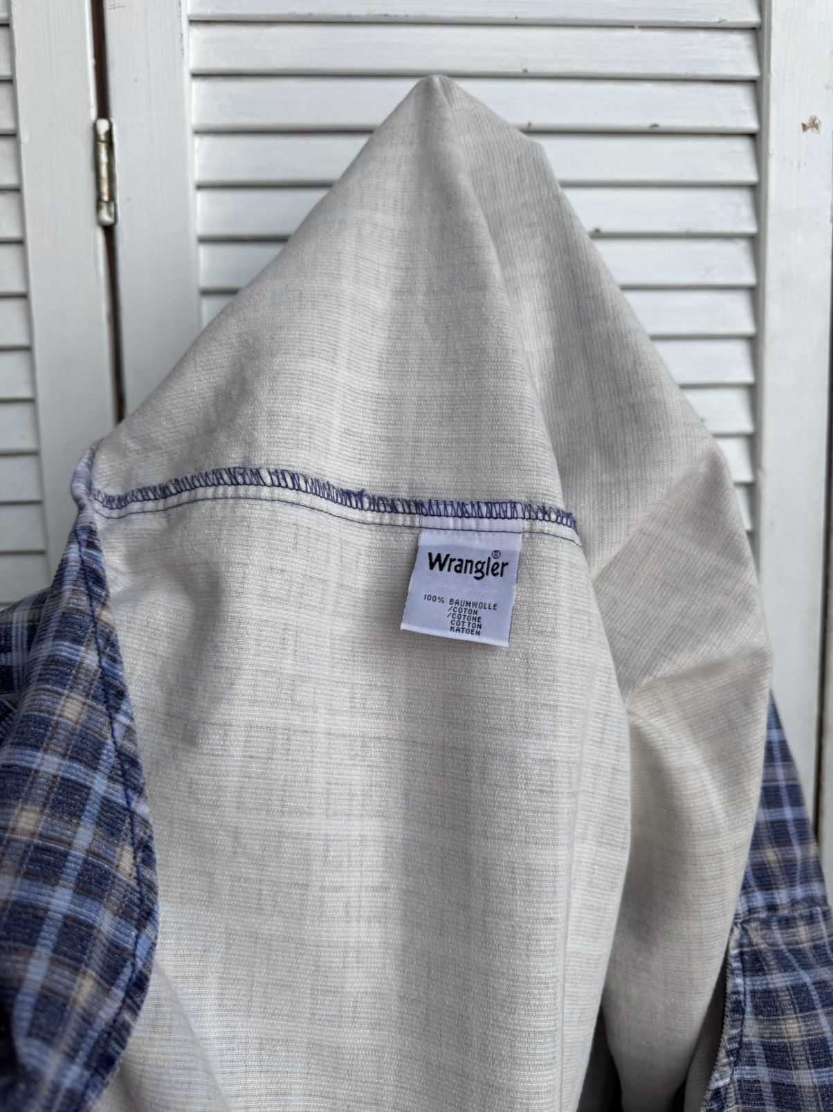Wrangler Vintage Wrangler Western Plaid Flannel Snap Button Shirt Size US XL / EU 56 / 4 - 11 Thumbnail