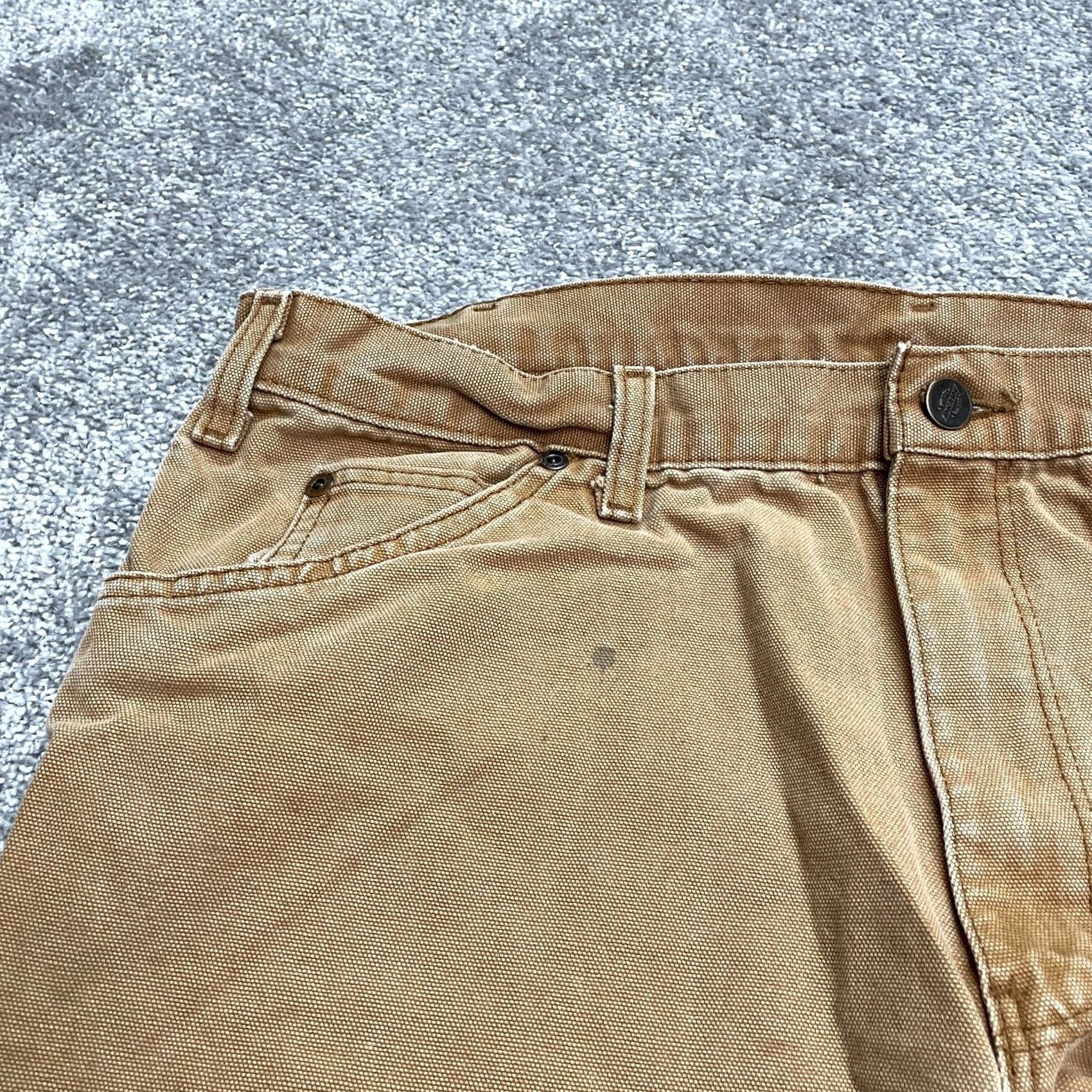 Dickies Dickies Carpenter Pants Mens 36x32 Brown Straight Leg Cotton Canvas Durable Work Pants Size US 36 / EU 52 - 7 Thumbnail