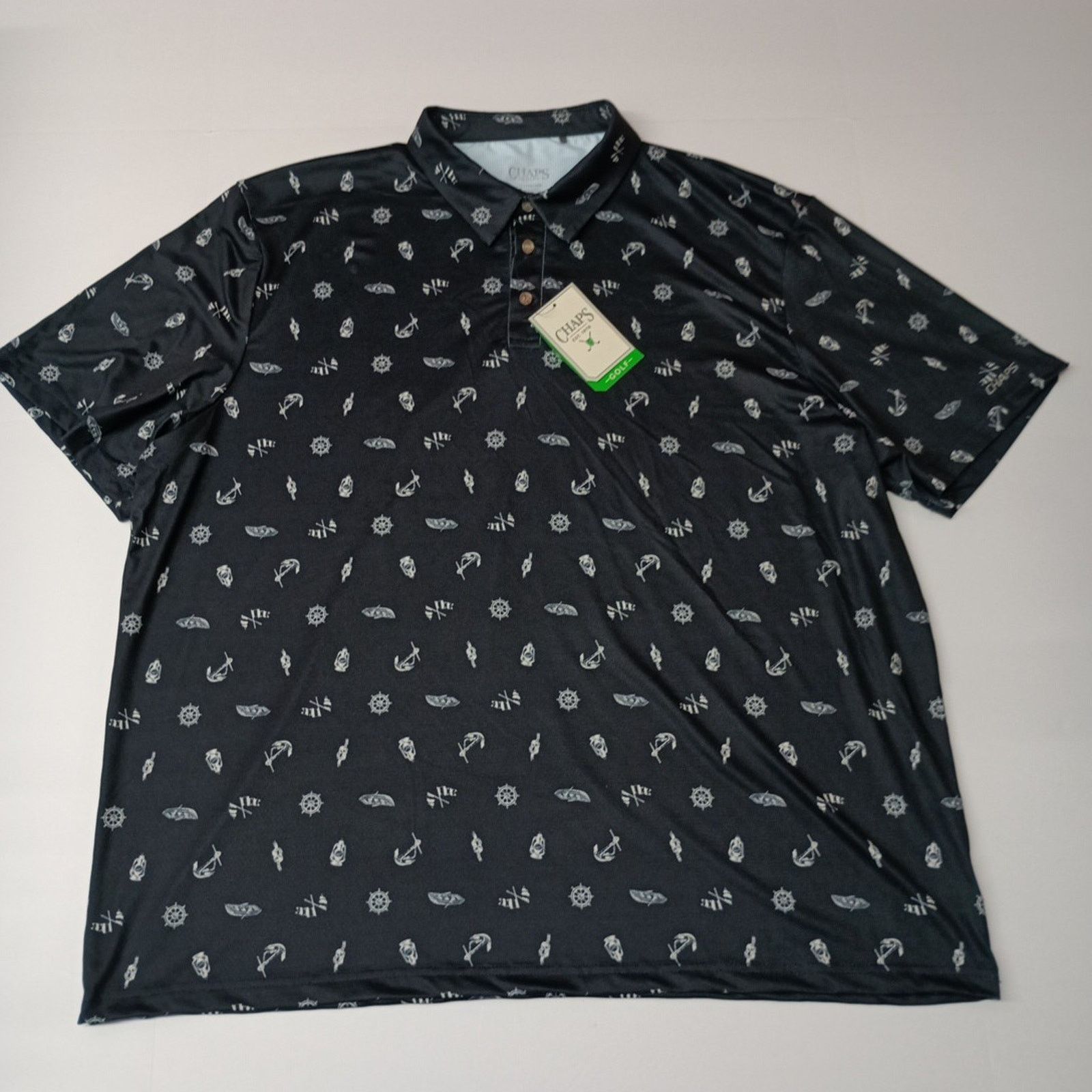 Chaps Chaps Golf Polo Shirt Men's Size 2XL Navy Moisture Wick Size US XXL / EU 58 / 5 - 1 Thumbnail