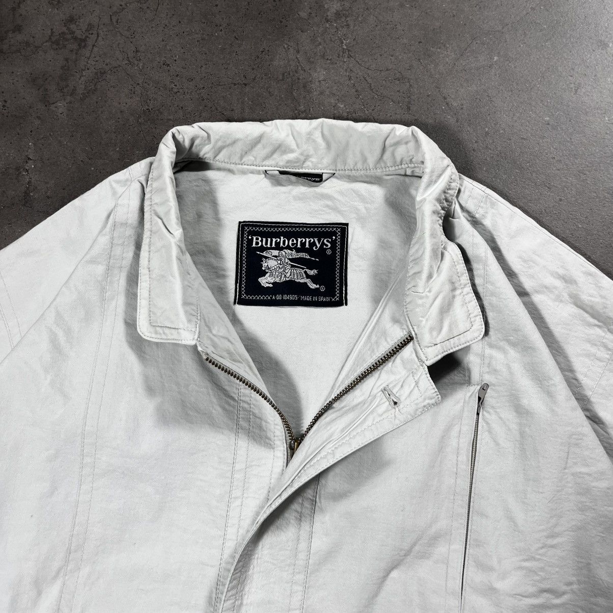 Burberry Burberrys of London 90s Vintage Small Pony Zip Light Jacket Size US XL / EU 56 / 4 - 9 Thumbnail