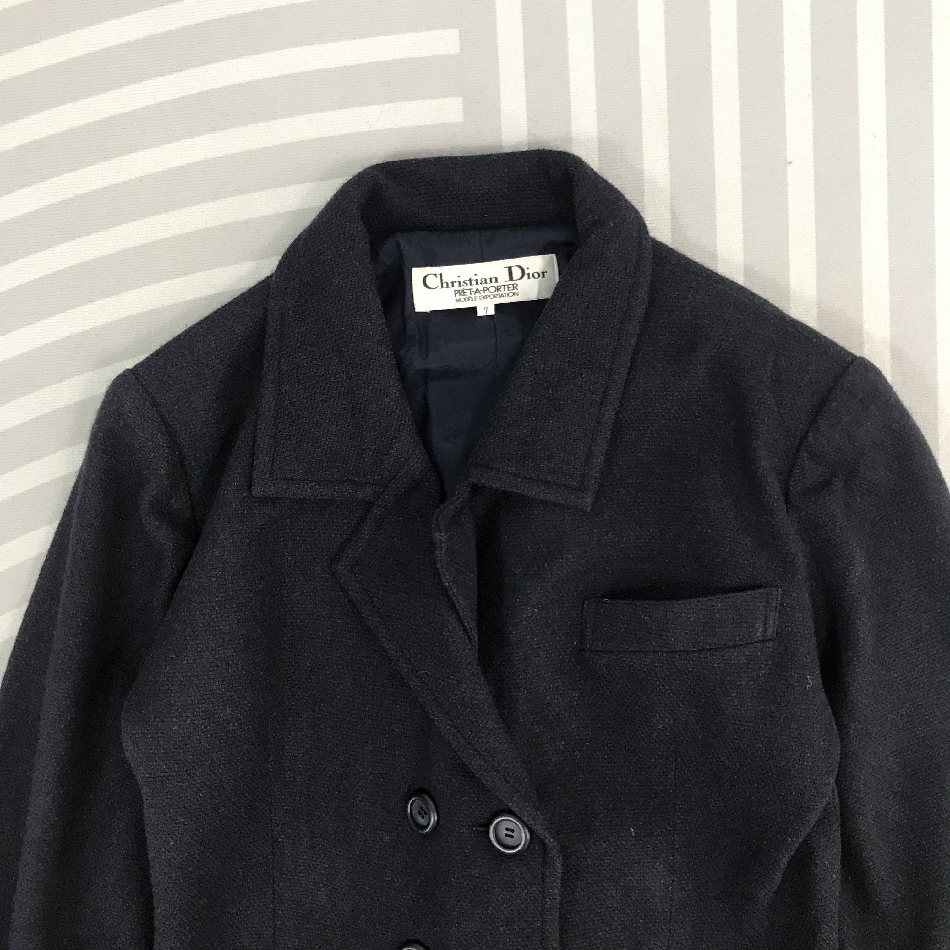 Christian Dior Monsieur × Vintage Vintage Christian Dior Wool Button Jacket Size US M / EU 48-50 / 2 - 2 Thumbnail