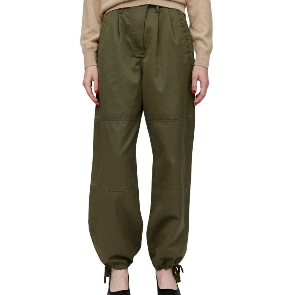 image of Moussy Vintage Fraser Cargo Pants High Rise Army Green Nwot, Women's (Size 24)