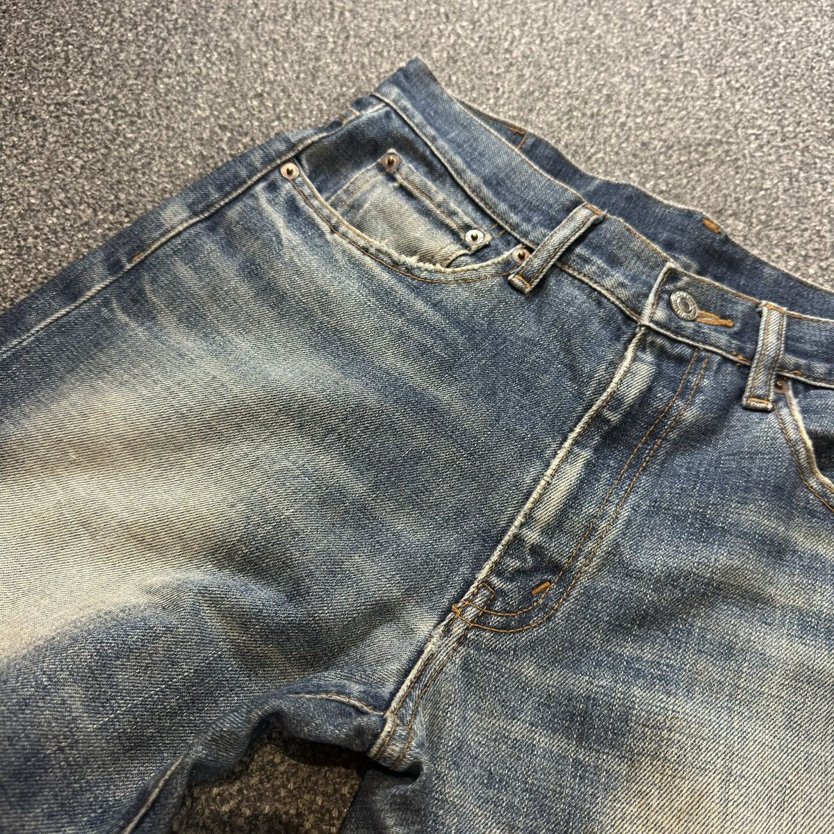 Japanese Brand 🔥🇯🇵 Vintage 90s Japanese Denim Chessking Bobson Distressed Size US 31 - 13 Thumbnail