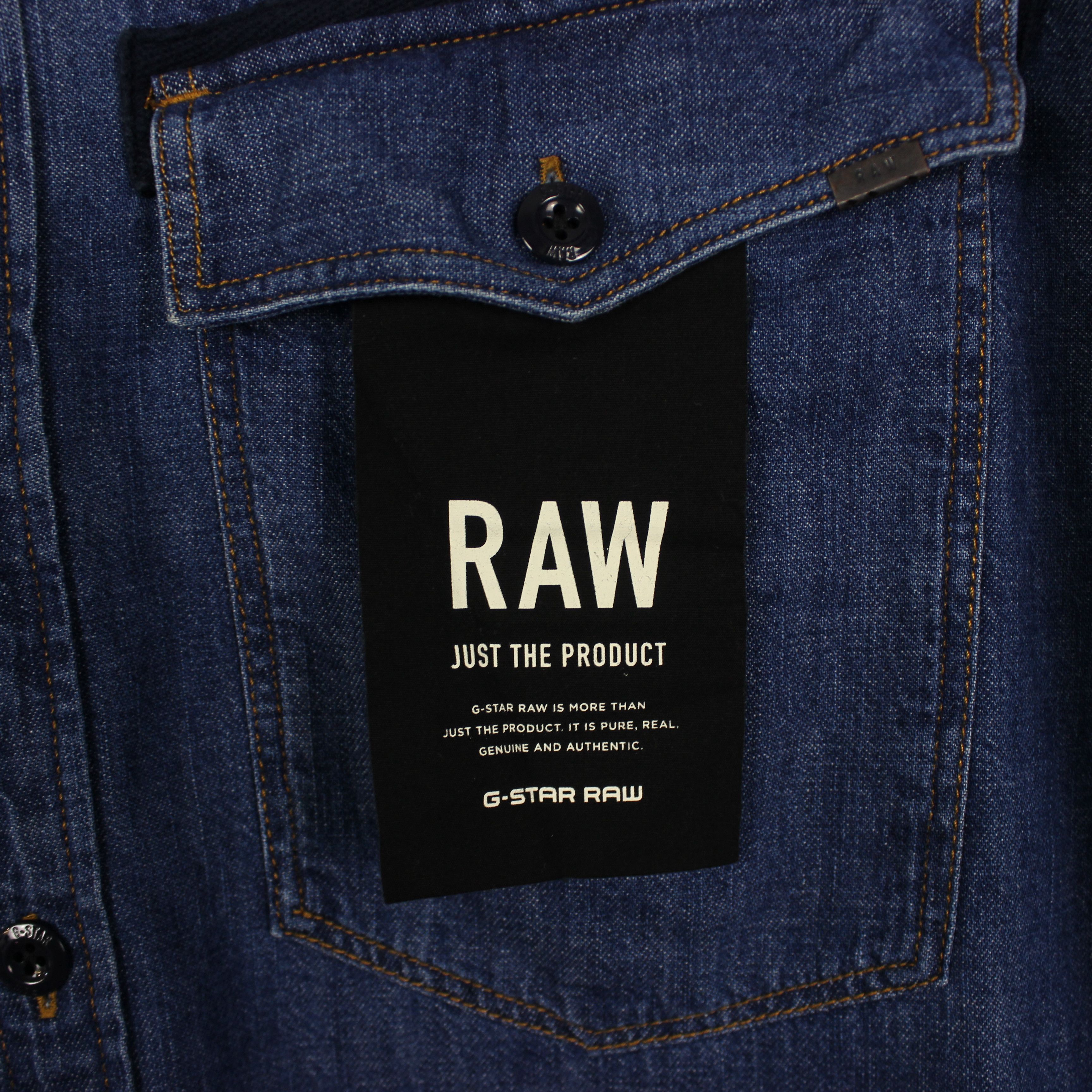 G-Star G-Star Raw Overhemd Aged Denim - XL heavy shirt Size US XL / EU 56 / 4 - 8 Thumbnail