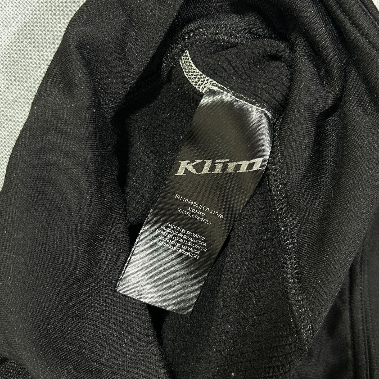 Other Klim Solstice Pant 2.0 black fleece thermal base layer wms L Size 32" / US 10 / IT 46 - 6 Thumbnail