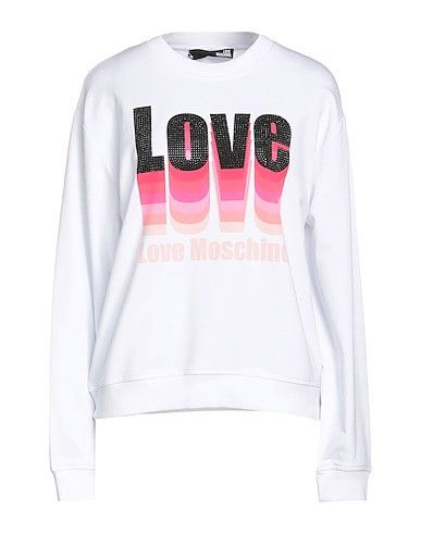 LOVE MOSCHINO Sweatshirt IT42 US6 UK10 Embellished Logo