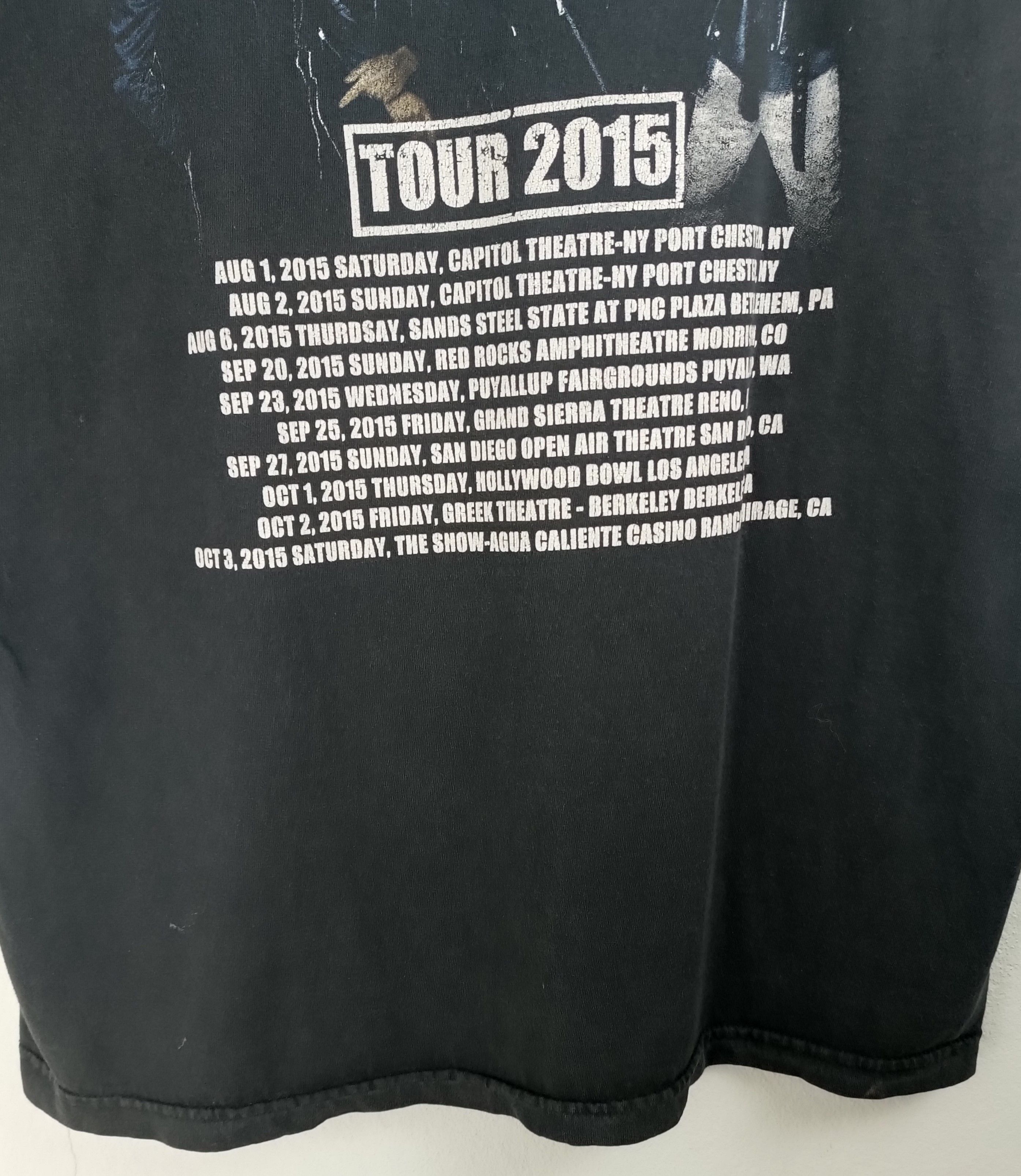 Band Tees THRASHED FADED VINTAGE 2015 DURAN DURAN TOUR DEPECHE CURE U2 Size US L / EU 52-54 / 3 - 13 Thumbnail