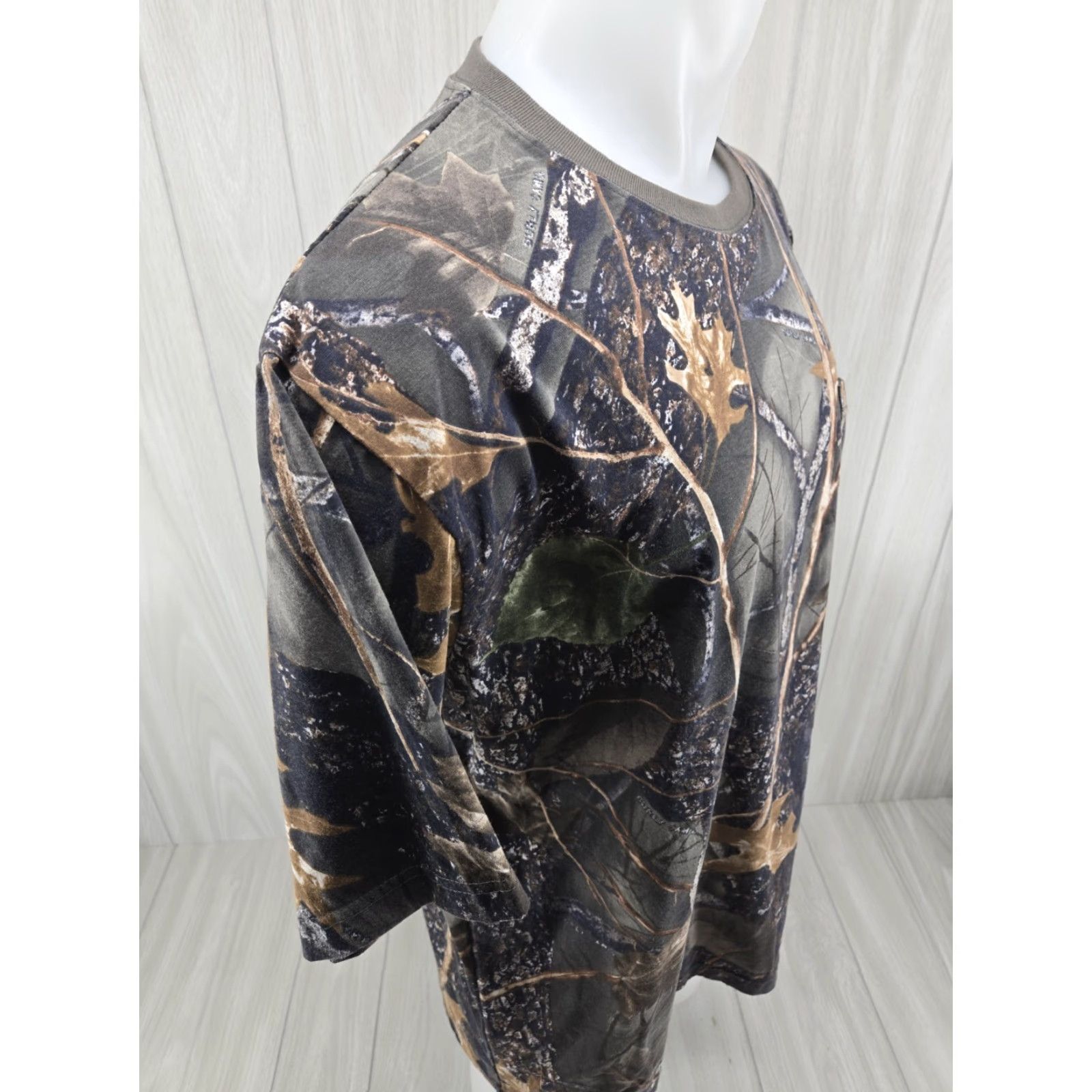 Element VINTAGE WFS Element Gear Burly Shirt Mens XL Camo Pocket T Shirt Camouflage Cotton Short Sleeve Crew Neck Outdoor 90s Mens Size US XL / EU 56 / 4 - 7 Thumbnail