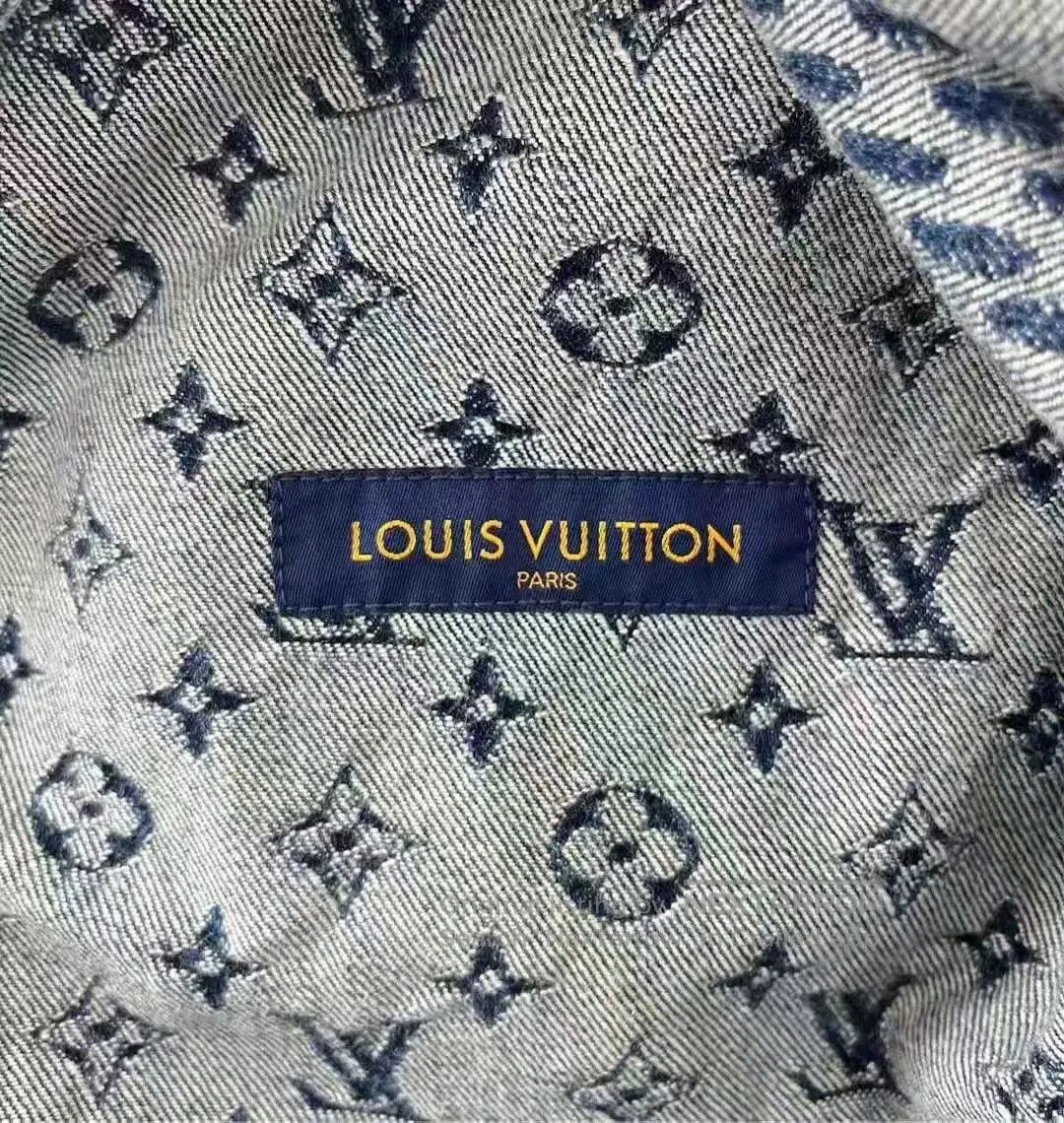 Louis Vuitton Louis Vuitton Nigo Denim Logo Jacket. Size US L / EU 52-54 / 3 - 4 Thumbnail