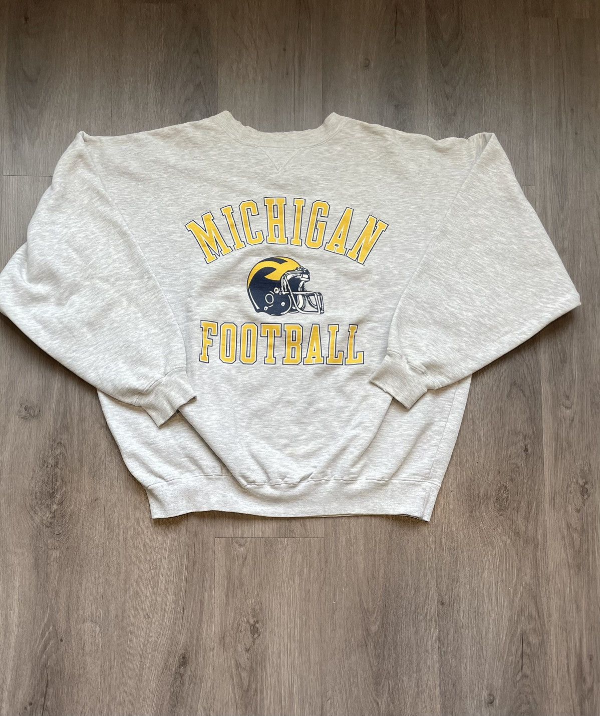 Vintage Vintage “Michigan Wolverines Football” Sweater (Sz.XXL) Size US XXL / EU 58 / 5 - 1 Thumbnail