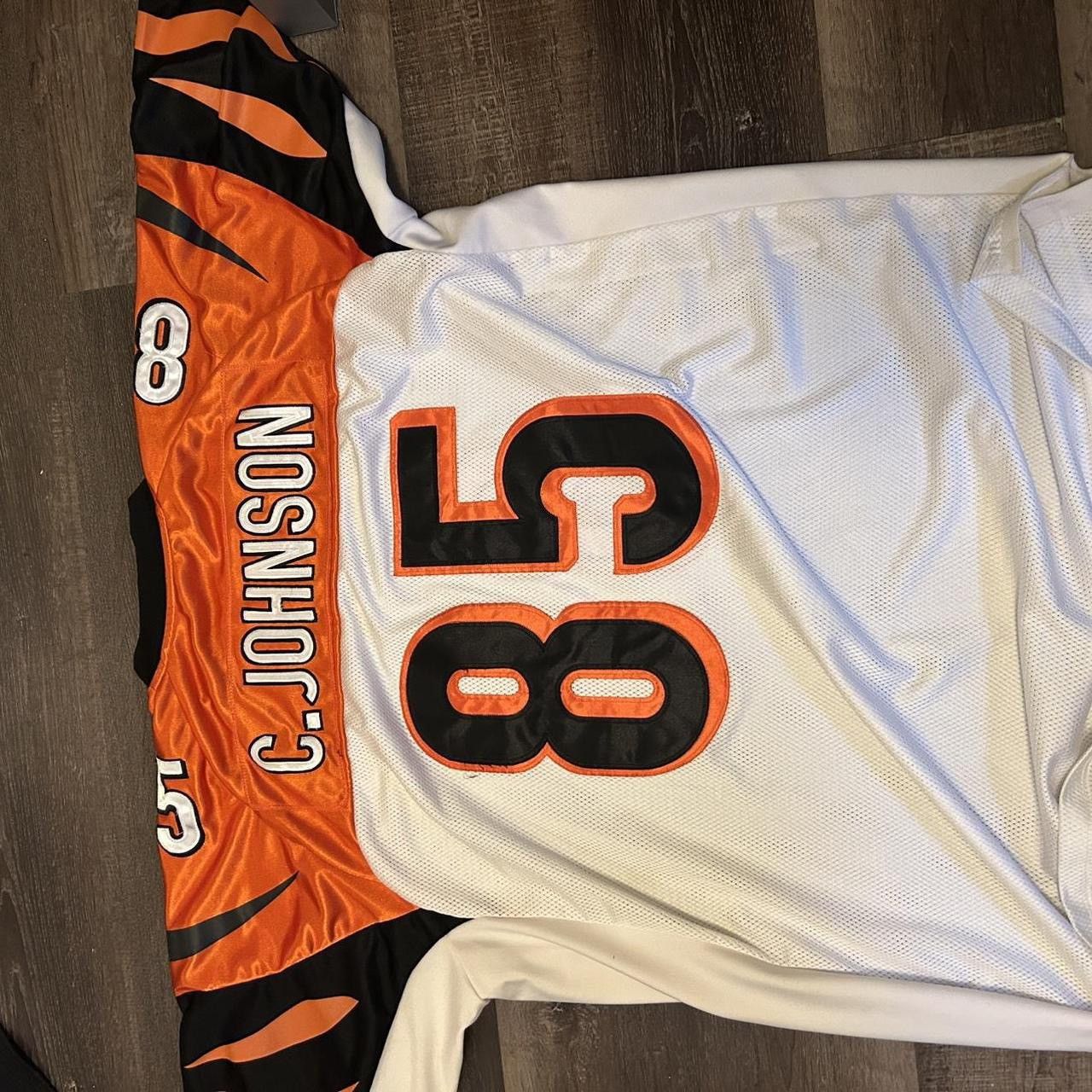 Reebok Orange and white C. Johnson Cincinnati Bengals jersey Size US XL / EU 56 / 4 - 2 Thumbnail
