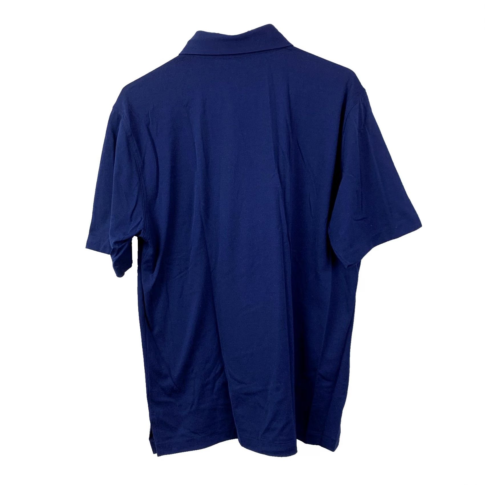 Vintage VINTAGE Robert Bruce Polo Shirt Mens 90s Preppy Navy Blue Large Short Sleeve Cotton Polyester Blend Button-Down Chest 38"} Size US L / EU 52-54 / 3 - 5 Thumbnail
