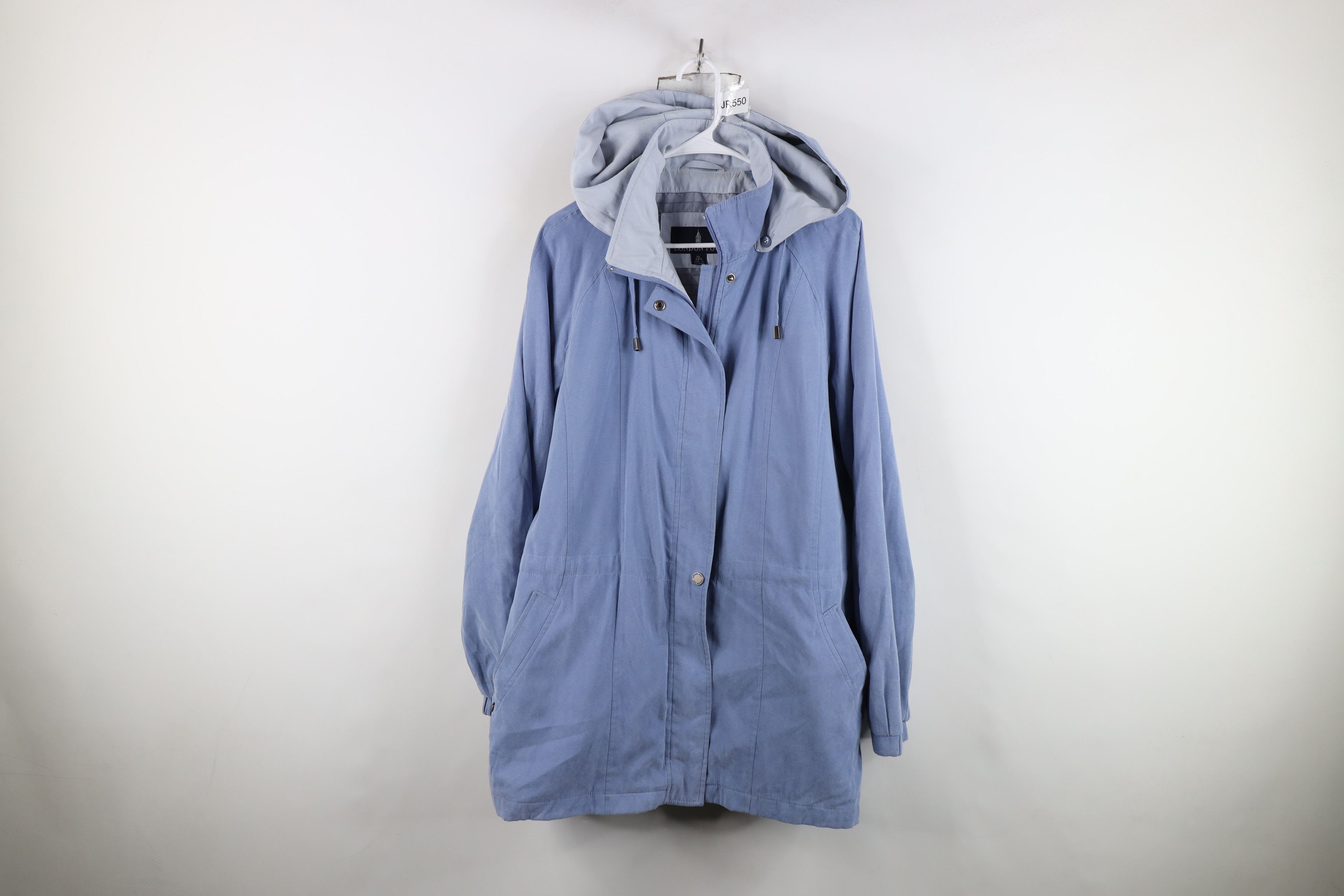 Vintage Vintage Streetwear Microfiber Full Zip Hooded Parka Jacket Size XL / US 12-14 / IT 48-50 - 1 Thumbnail