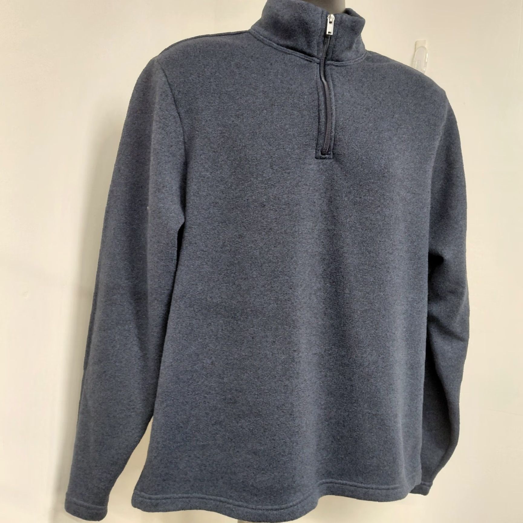 Old Navy Old Navy Sweatshirt Men XL Blue Pullover 3/4 Zip Fleece Pockets Long Sleeve Mock Neck Zip Pullover Athletic Regular Blue Size US XL / EU 56 / 4 - 3 Thumbnail