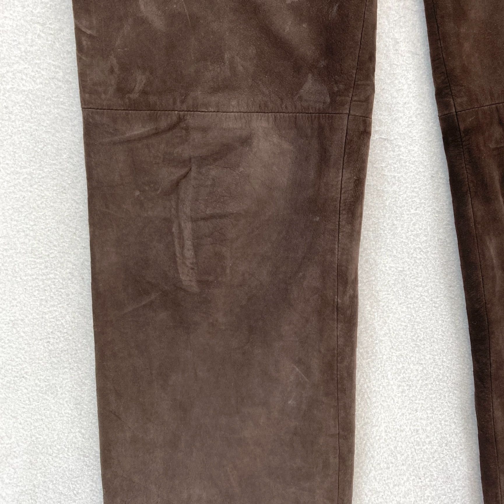 Nine West Vintage Nine West Leather Pants Women's 4 Brown Lined Straight Leg 5-Pocket USA Size 27" / US 4 / IT 40 - 6 Thumbnail