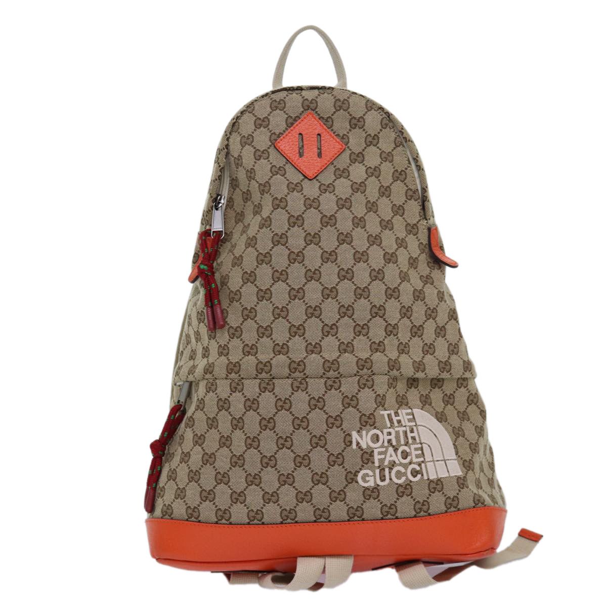 Gucci The North Face X Beige Canvas Backpack Bag Pre Owned Grailed