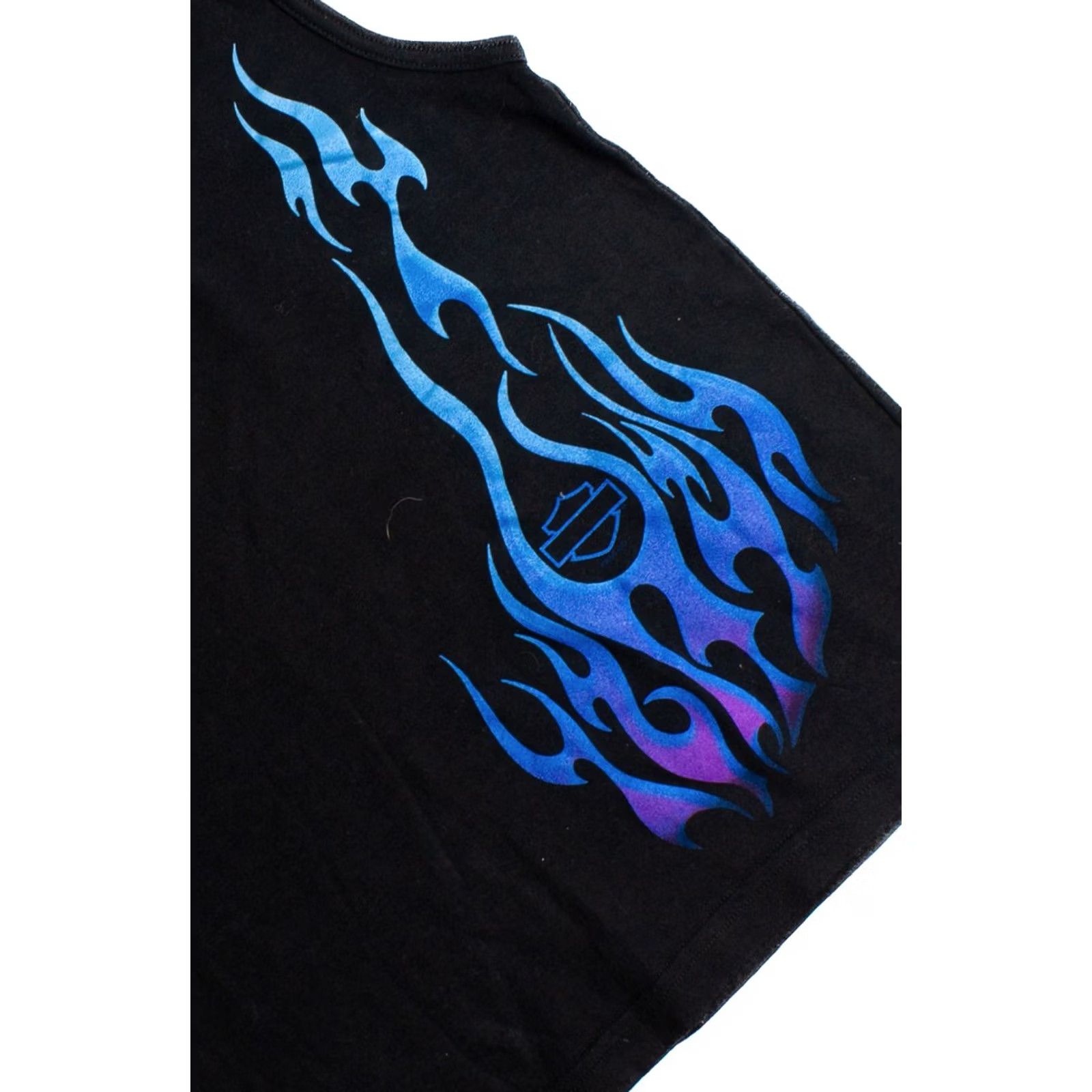 Harley Davidson VINTAGE Harley Davidson Tank Top Shirt Unisex Adults Large Black 2000s Flame Womens Mens Boys Girls Size L / US 10 / IT 46 - 2 Thumbnail