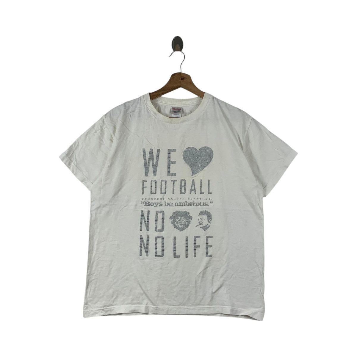 Vintage Vintage WE LOVE FOOTBALL Japan League Soccer Tee Shirt Top Size US M / EU 48-50 / 2 - 1 Thumbnail