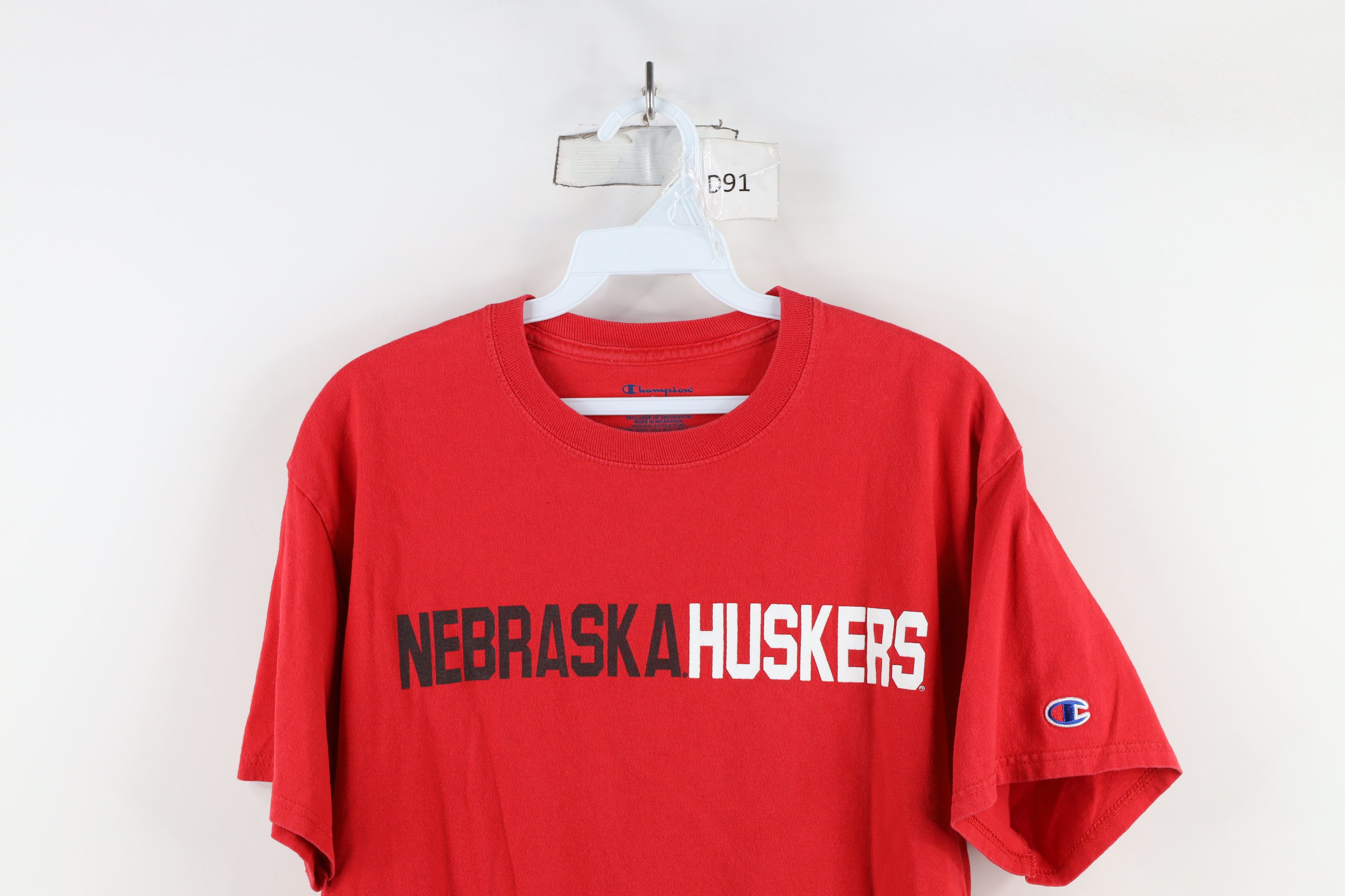 Champion × Vintage Vintage Champion University of Nebraska T-Shirt Red Size US M / EU 48-50 / 2 - 2 Thumbnail