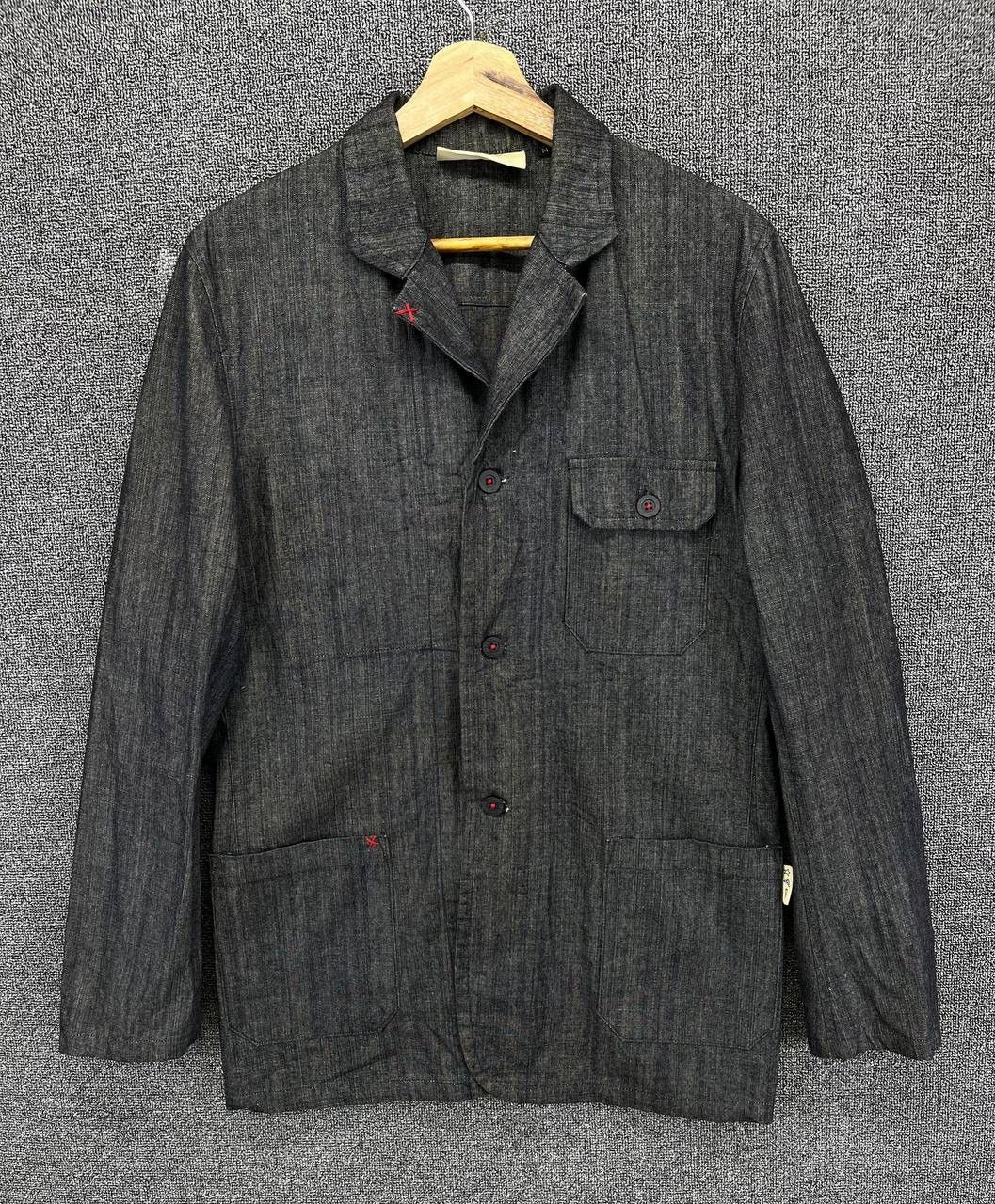 Japanese Brand × Vintage Vintage Tess Japanese Denim Jeans Chore Jacket Size US M / EU 48-50 / 2 - 1 Thumbnail