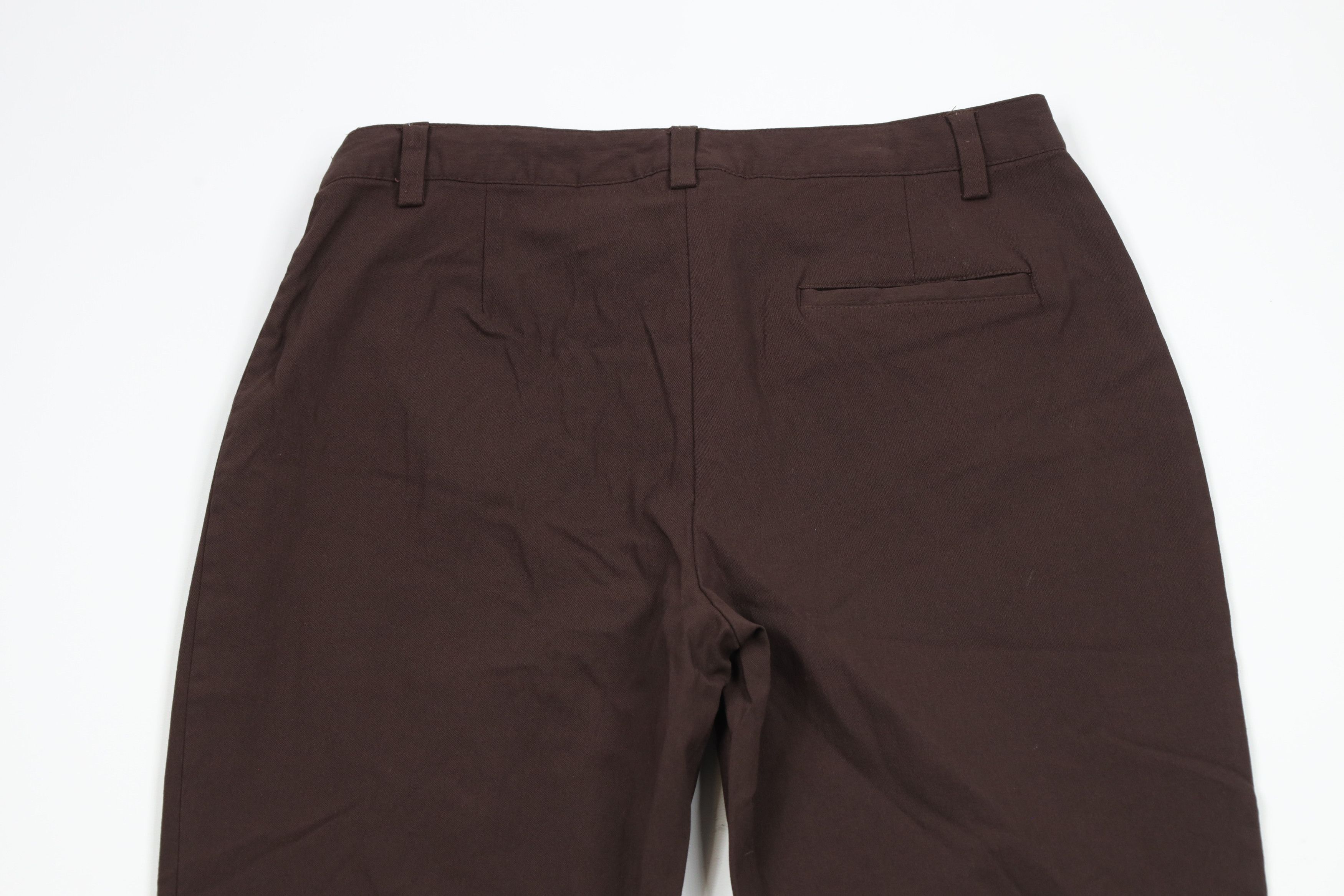 Express × Vintage Vintage 90s Express Flared Wide Leg Chino Pants Brown Size 30" / US 8 / IT 44 - 10 Thumbnail